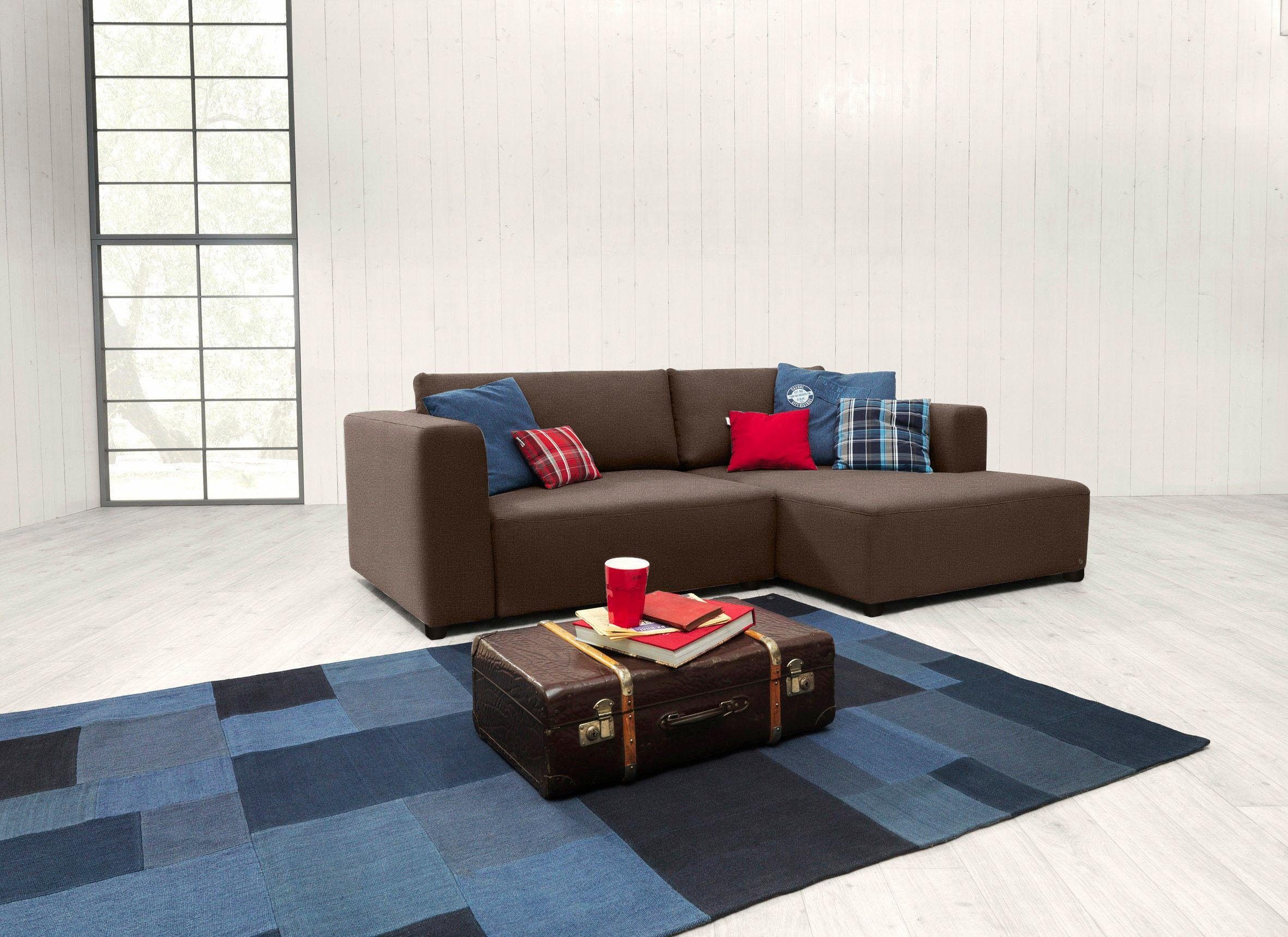 TOM aus der & HEAVEN COLORS COLLECTION, Bettkasten TAILOR HOME Bettfunktion Ecksofa wahlweise S, mit STYLE