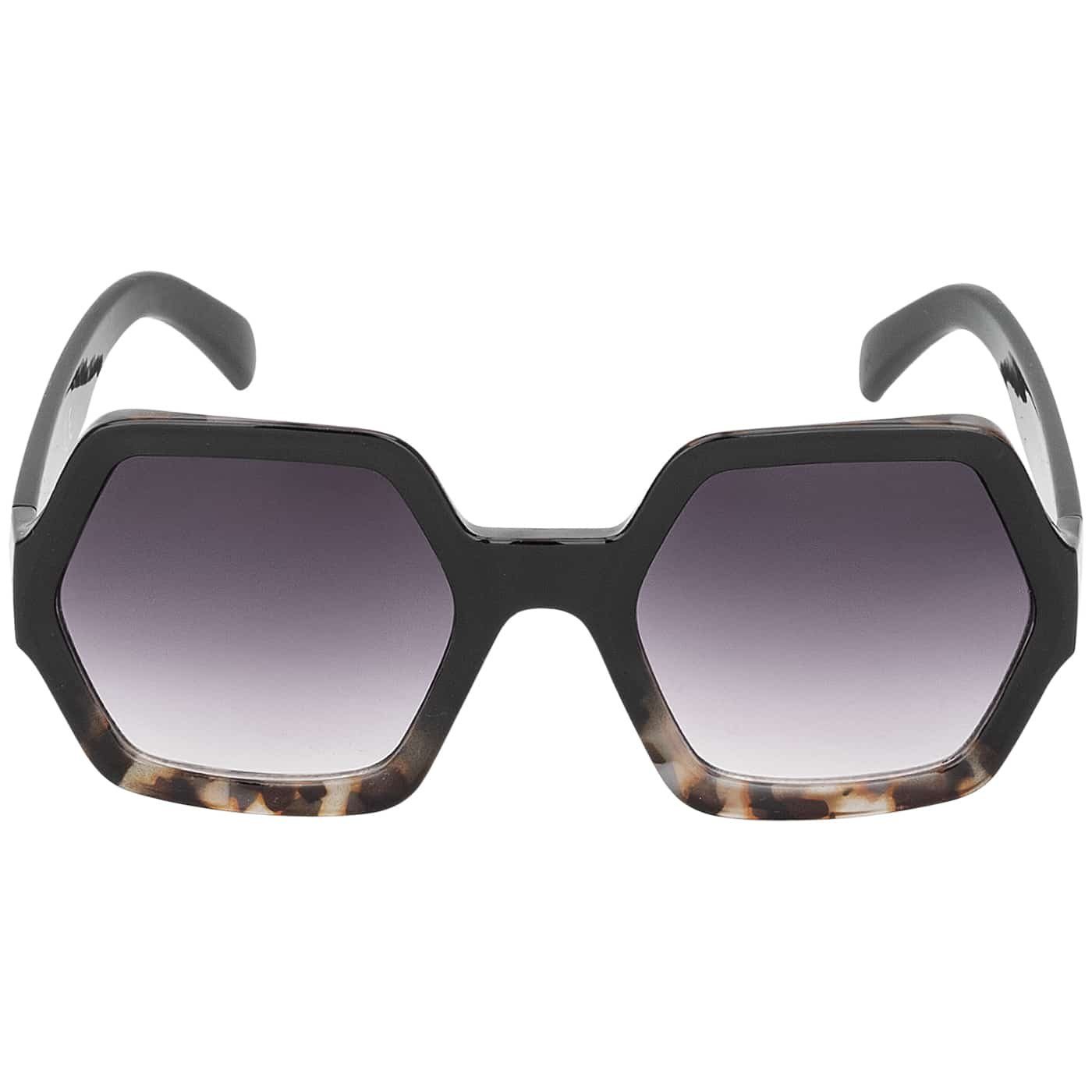 BEZLIT Eyewear Retrosonnenbrille Damen mit Sonnenbrille und braunen Linsen Große Schwarz-Marmoriert (1-St) violett Designer