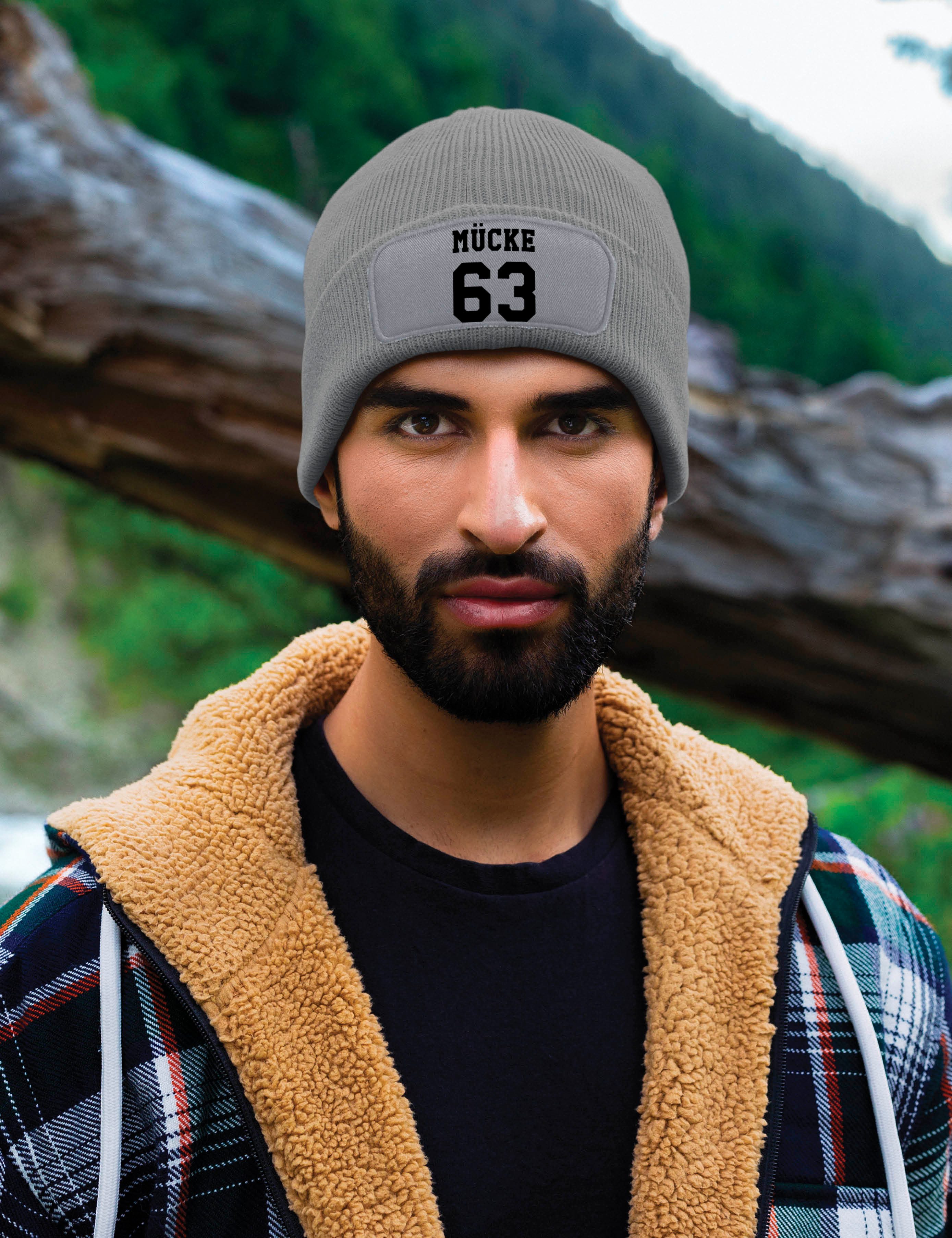 Youth Designz Beanie Mücke 63 Unisex Beanie Mütze Geschenk mit lustigem Spruch mit modischem Print