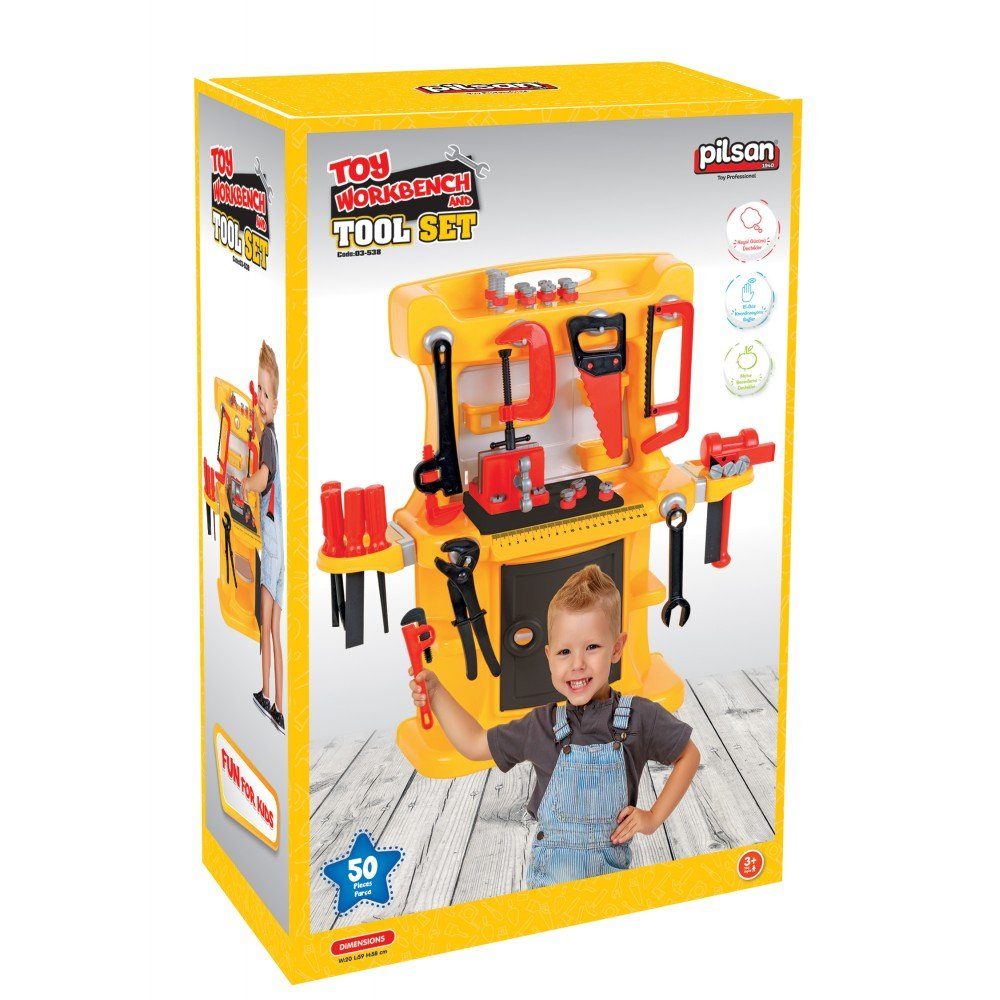 Pilsan Spielwerkzeug Kinder-Werkbank Lux 03538, mit günstig online kaufen