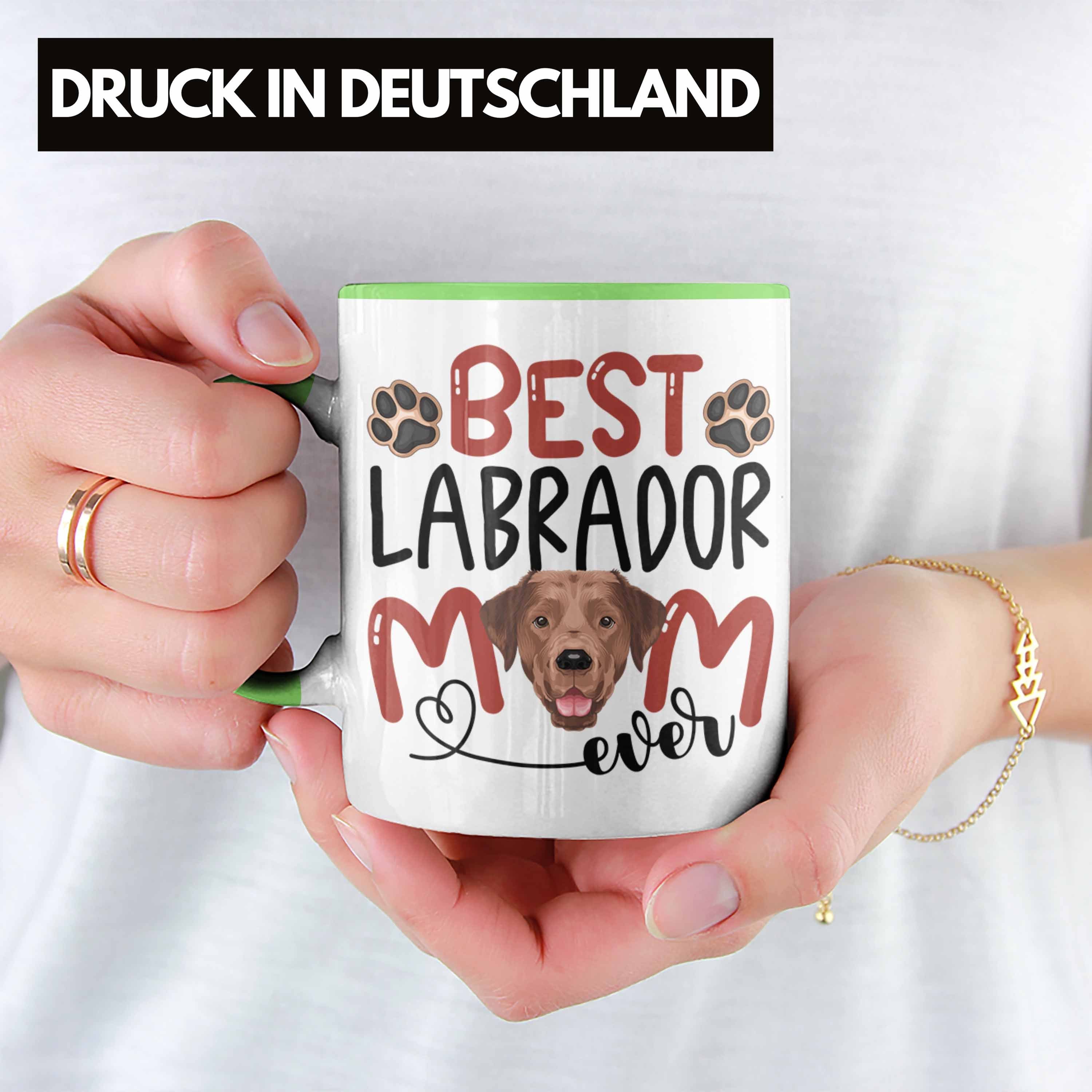 Trendation Tasse Labrador Mom Lustiger Grün Geschenkidee Besitzerin Be Tasse Geschenk Spruch