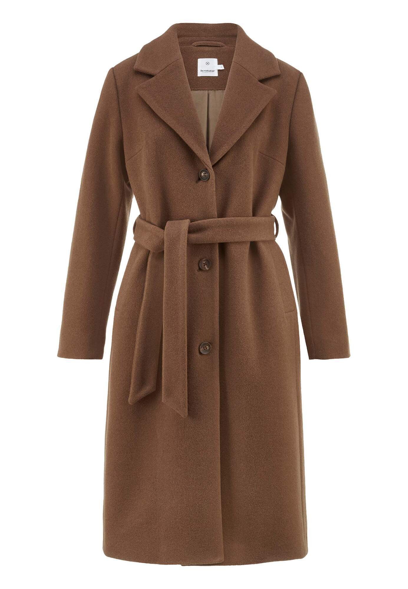 Hessnatur Wintermantel Regular aus reiner Bio-Schurwolle (1-tlg) günstig online kaufen