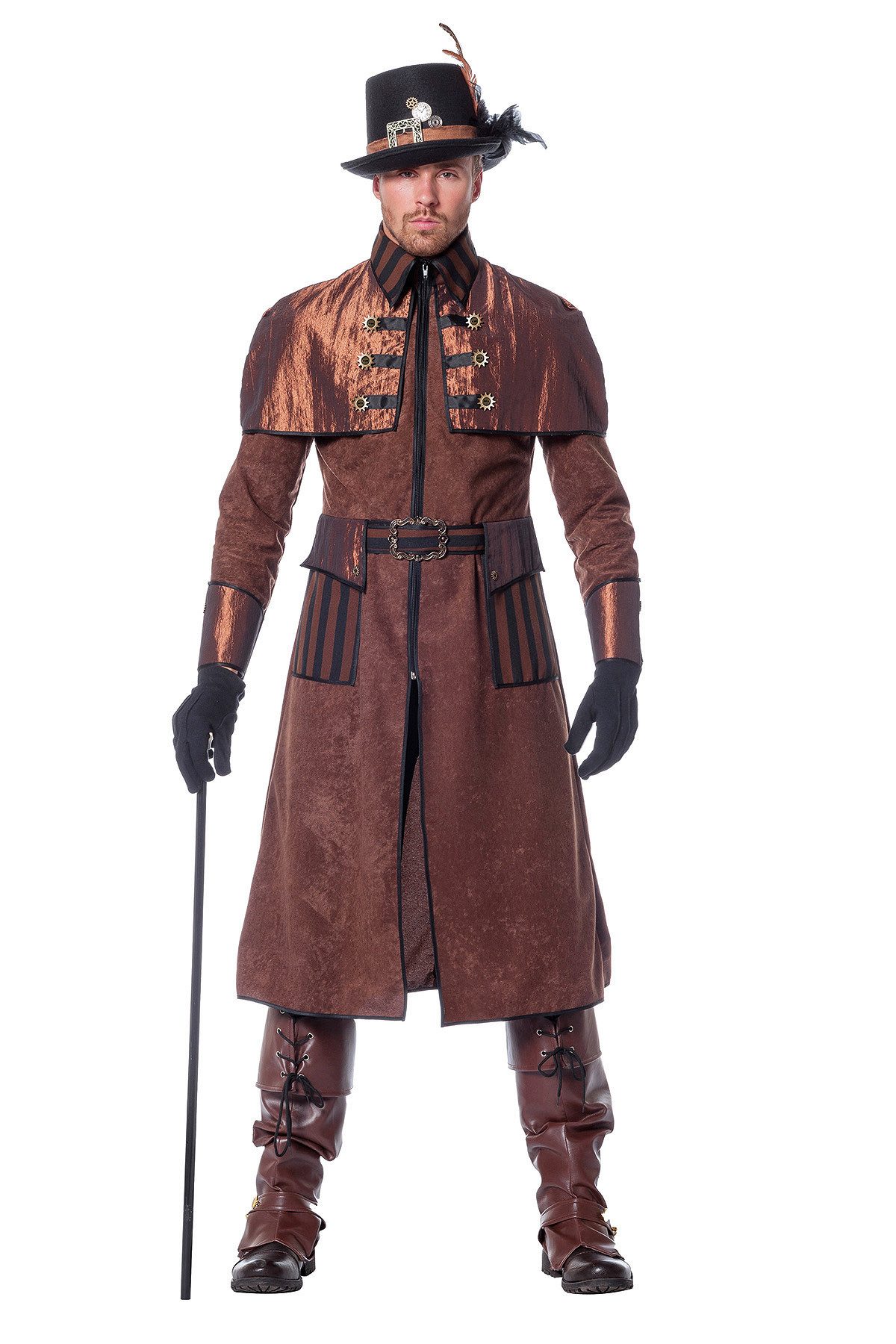Kostüm Steampunk Herren Kostüm 'Mr. Deluxe', Mantel