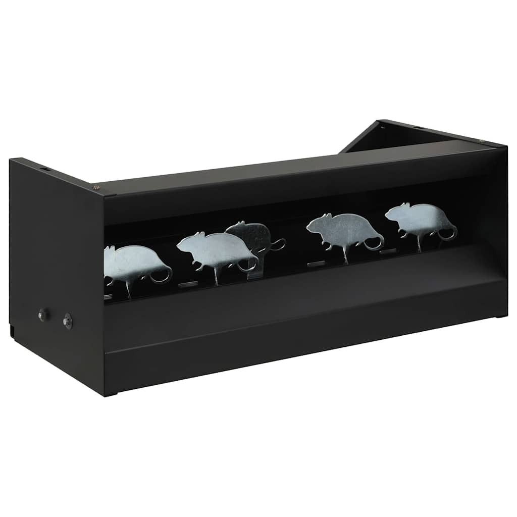 vidaXL Zielscheibe Magnetischer Scheibenkasten Kugelfang 4+1 Ziele im Maus-Design