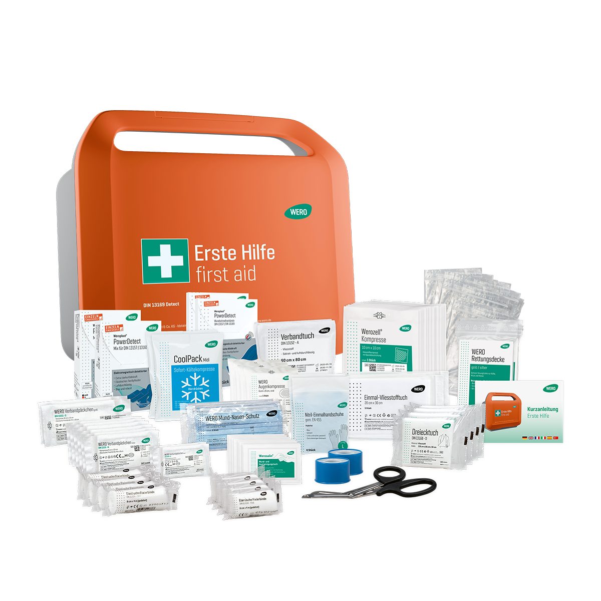 WERO Erste-Hilfe-Koffer Smart Case® groß - Erste-Hilfe-Koffer DIN 13169, (detektierbar)