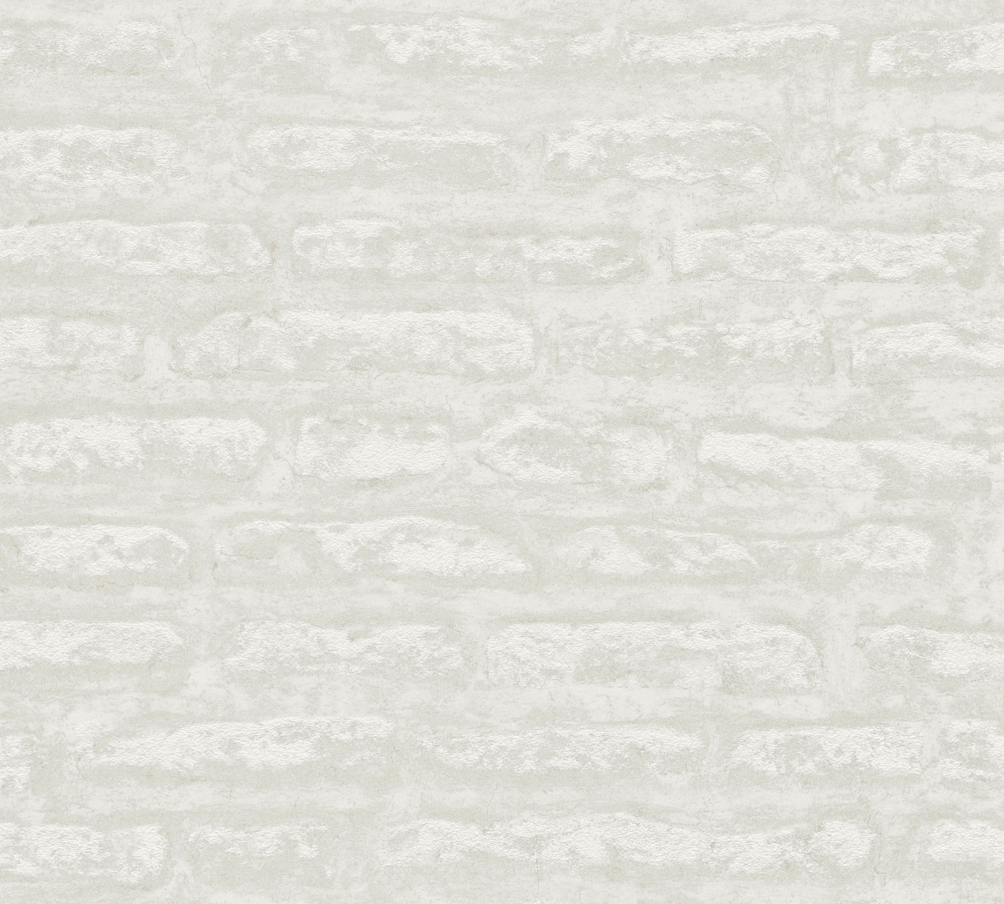 A.S. Création Vliestapete Attractive 2 Weiß,Hellgrau Hellbraun steinoptik (1 steinwand Steinoptik matt, steintapete strukturiert, St), Weiß Tapete Steinwand