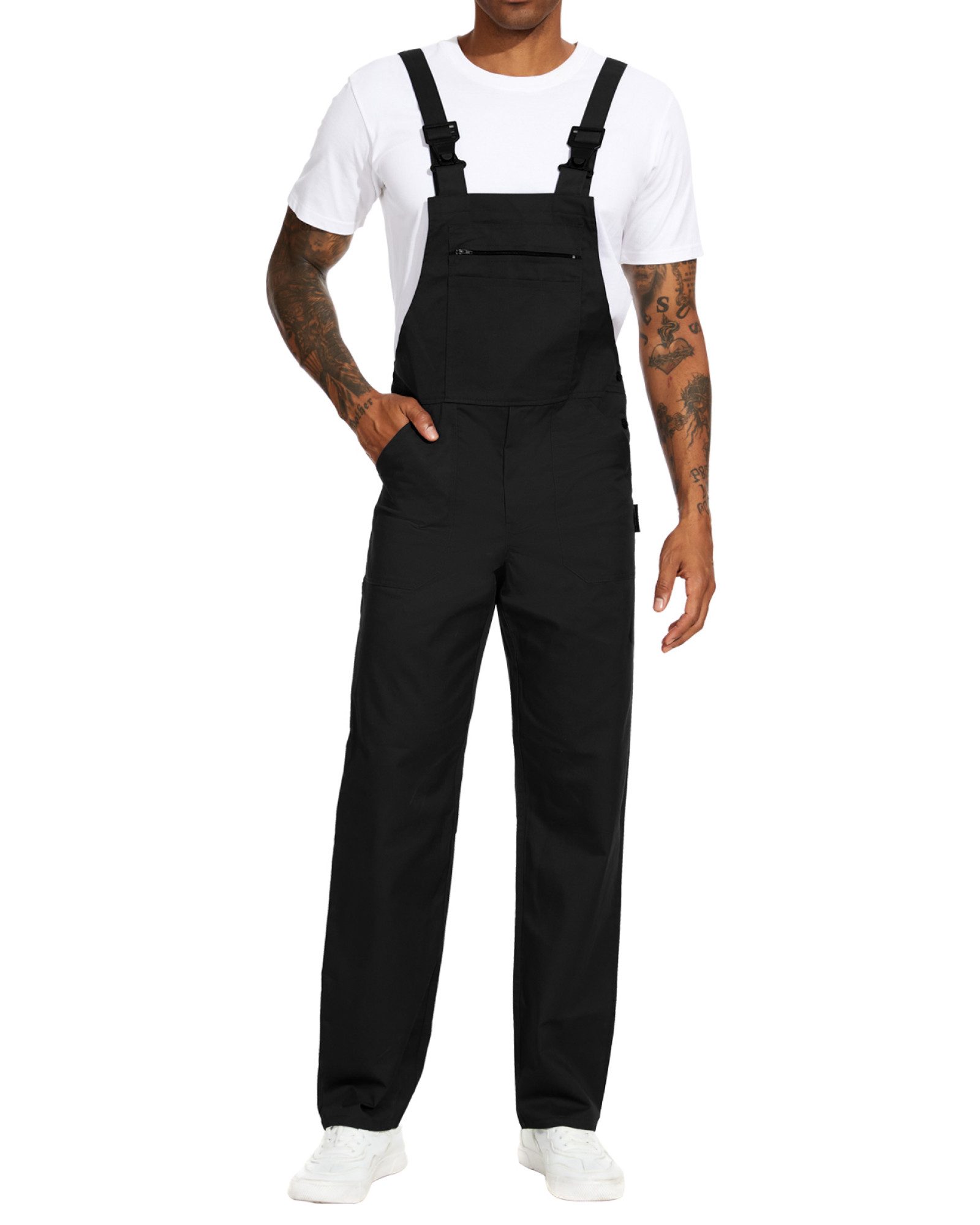 WORK IDEA Arbeitslatzhose Herren Arbeitshose Herren Latzhose Multi Pocket Arbeitslatzhose (1-tlg) geeignet für Garten, Malerarbeiten und Outdoor-Einsätze