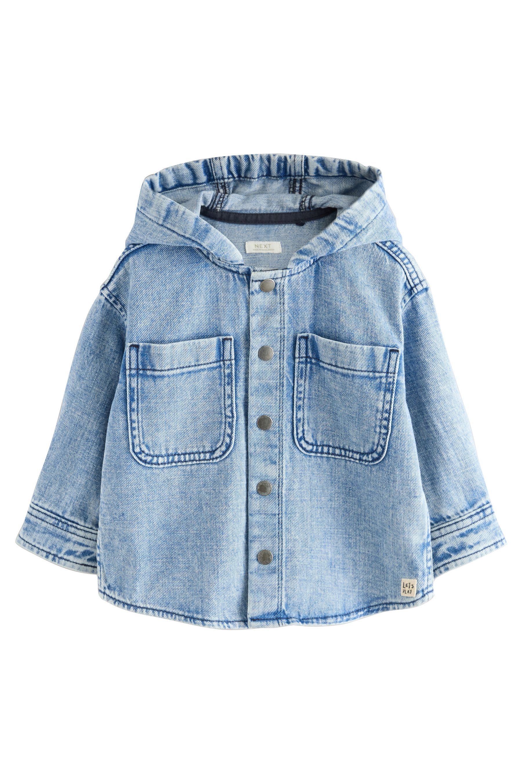Next Jeanshemd Denim-Kapuzenhemdjacke (1-tlg) günstig online kaufen