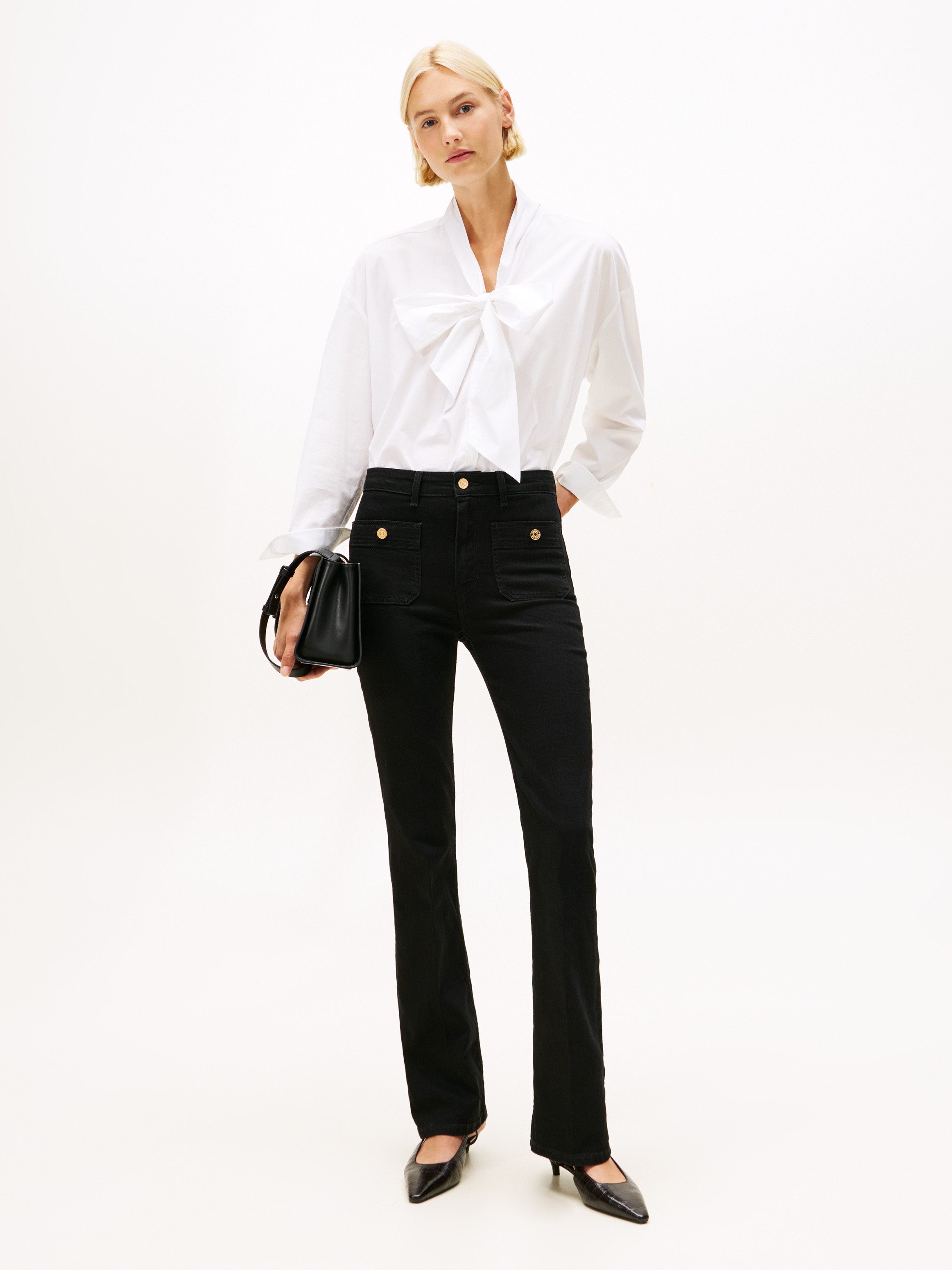 Tommy Hilfiger Bootcut-Jeans DNM BLACK BOOTCUT HW