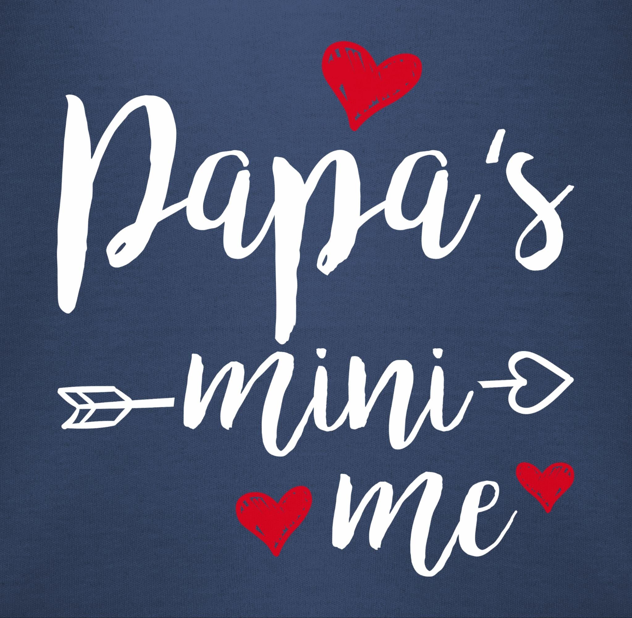 Ich Shirtracer Dich Vatertag Blau 1 Navy Papa liebe Papas Mini - Shirtbody Papa Me Baby Geschenk
