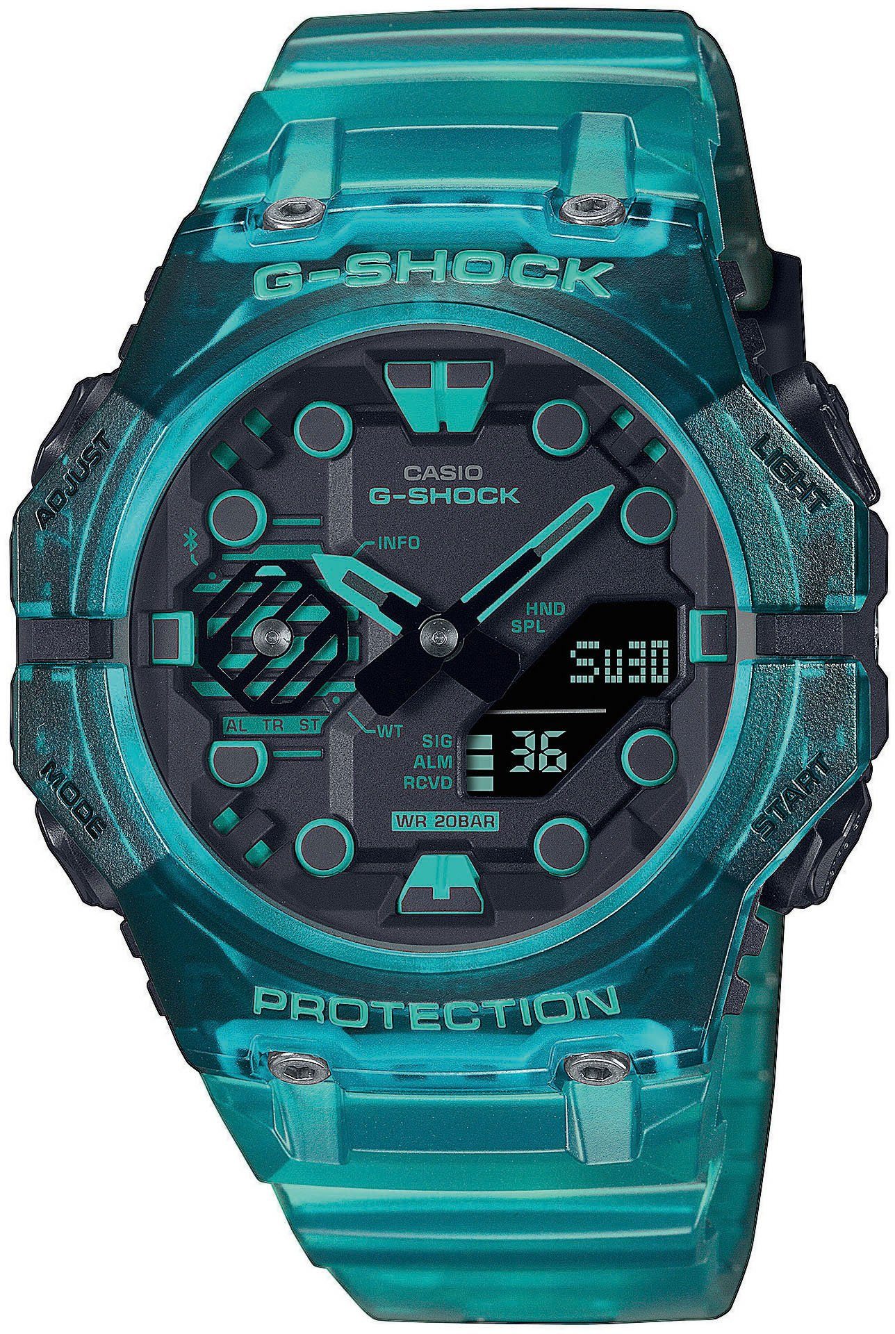 CASIO G-SHOCK GA-B001G-2AER Smartwatch, Armbanduhr, Herrenuhr, Bluetooth, Stoppfunktion, Weltzeit