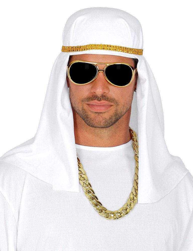 Widmann S.r.l. Kostüm Kostüm-Set "Arabischer Prinz" - 3-tlg. Emir Sultan Orient Verkleidung
