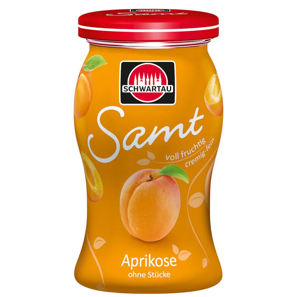 SCHWARTAU Fruchtaufstrich, Schwartau Aprikose Samt Frühstück Fruchtaufstrich Streichzart 270g