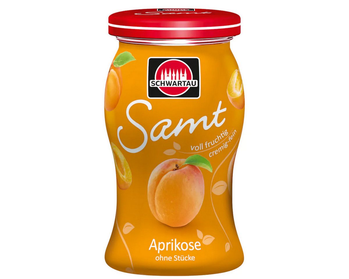 SCHWARTAU Fruchtaufstrich, Schwartau Aprikose Samt Frühstück Fruchtaufstrich Streichzart 270g