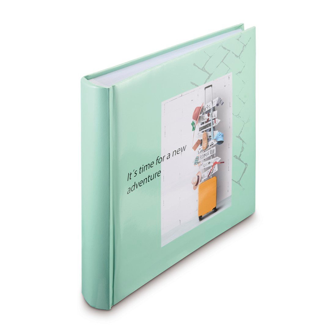 Hama Fotoalbum Fotoalbum Jumbo Bildformat 30x30 cm, 100 weiße Seiten, Journey, Zum Selber Einkleben, Selbstgestalten, elegantes Design