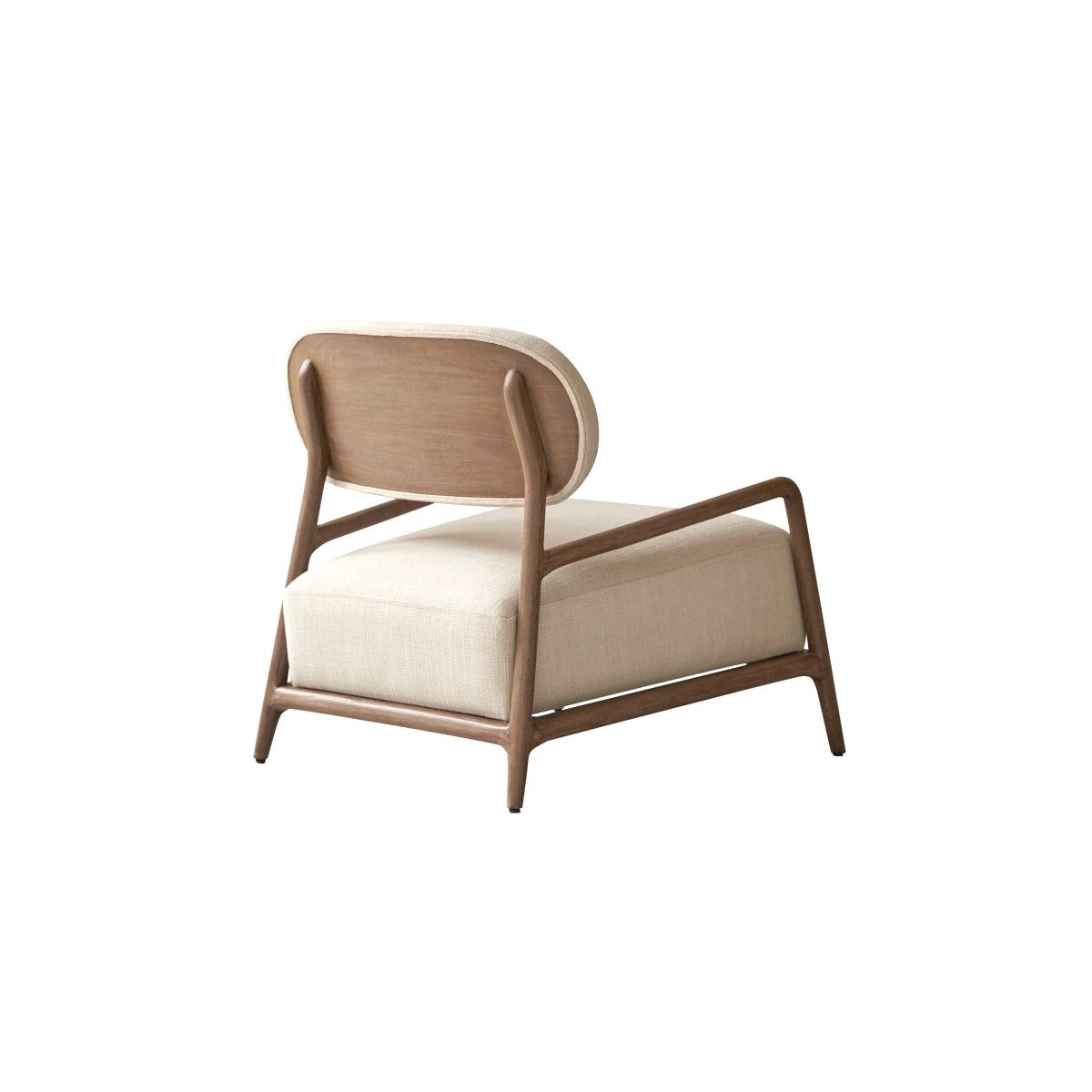 Tikamoon Sessel Stoffsessel Romane aus Mindiholz,1-Sitz