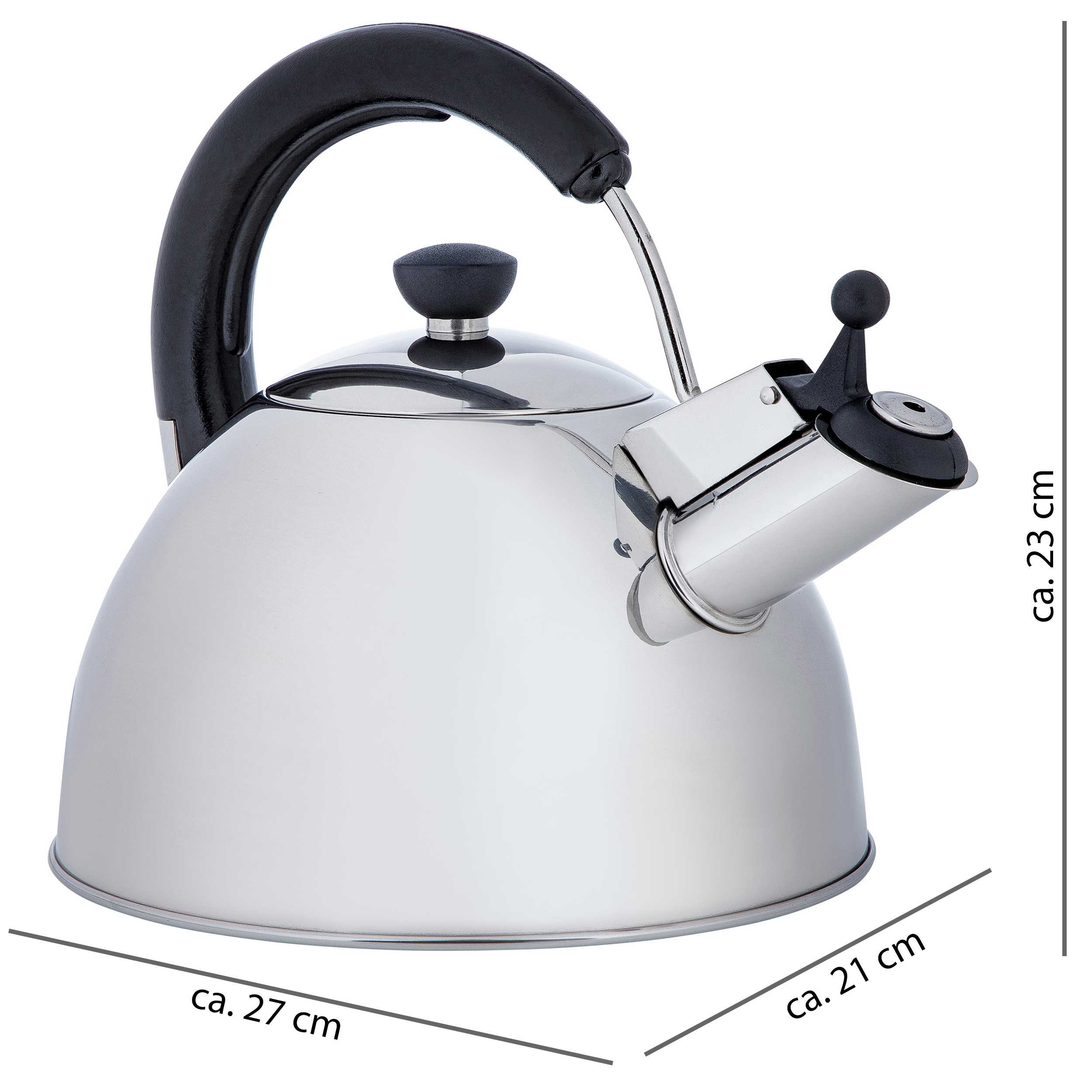 ONVAYA Wasserkessel Wasserkessel aus Edelstahl, 2,5 L, Wasserkocher, Teekocher, Edelstahl