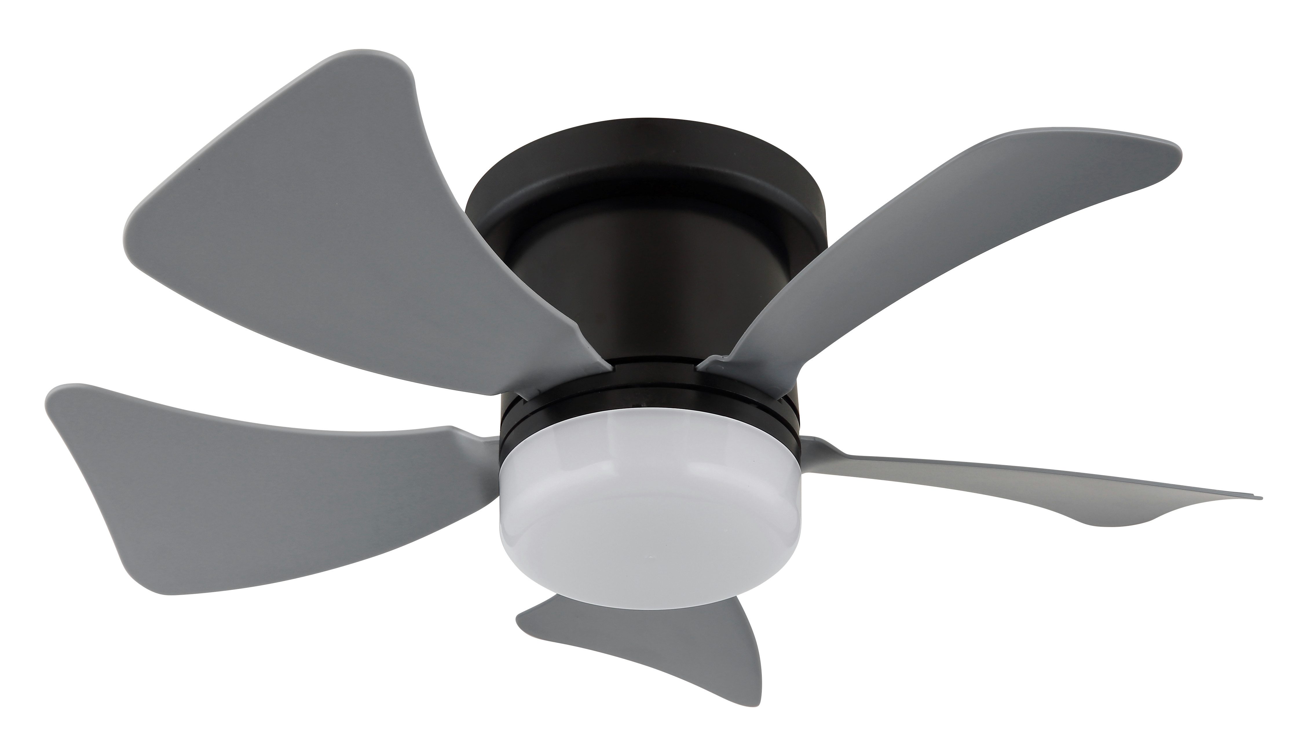 GLOBO LIGHTING Deckenleuchte HINES, Dimmfunktion, Memoryfunktion, Timerfunktion, Ventilatorfunktion, mehrere Helligkeitsstufen, LED fest integriert, warmweiß - kaltweiß, Ventilator grau kühlen-heizen Wohnzimmer Schlafzimmer