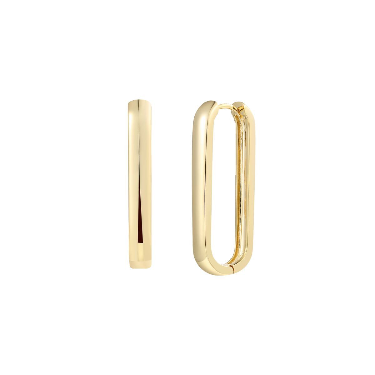 XENOX Paar Ohrstecker Xenox XS91553G Creolen Damen Link Mega 925/- Silber Vergoldet 30 mm