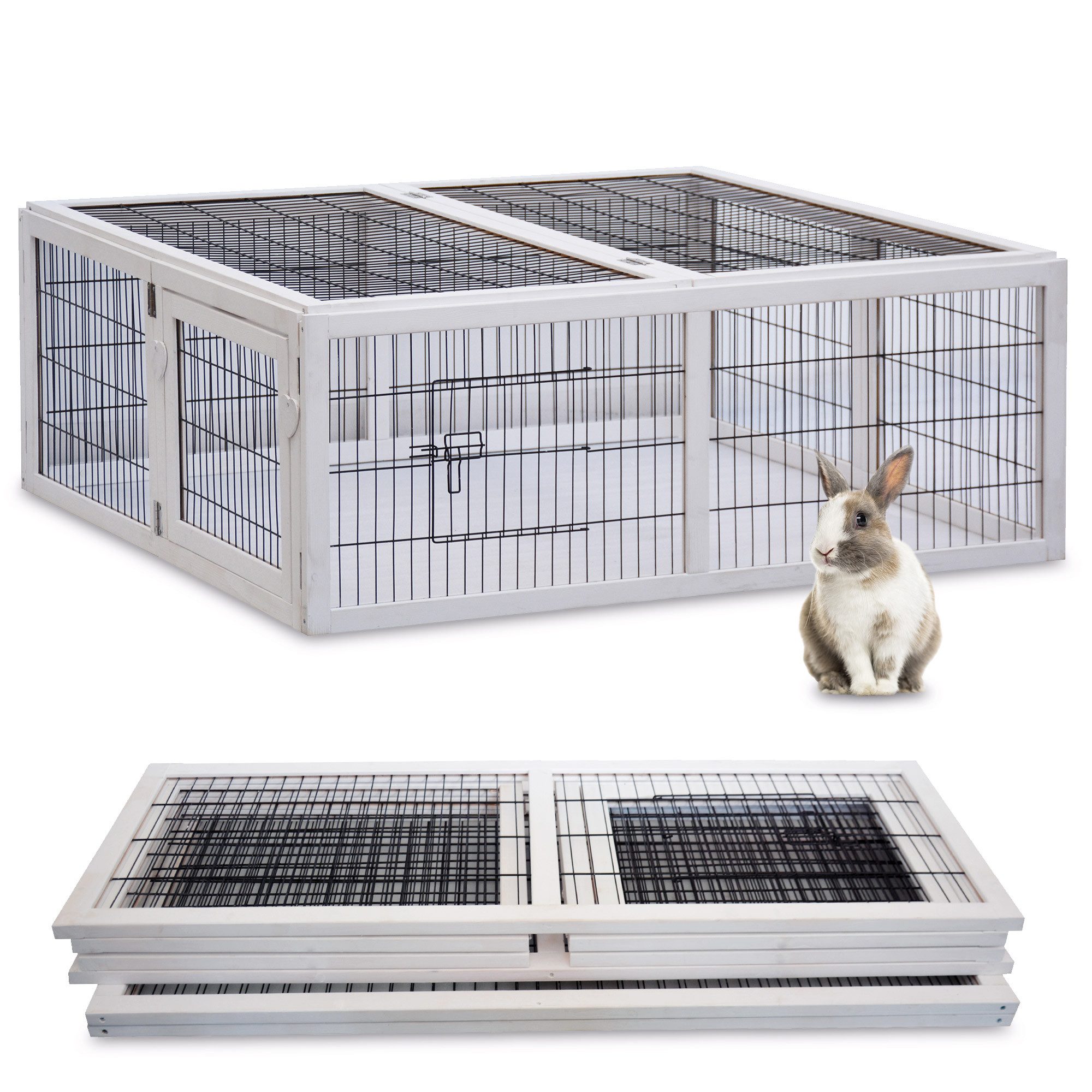Zooprinz Freigehege Rabbit Run XL Hasen Kaninchen Auslauf Gehege, 116x45x11 günstig online kaufen