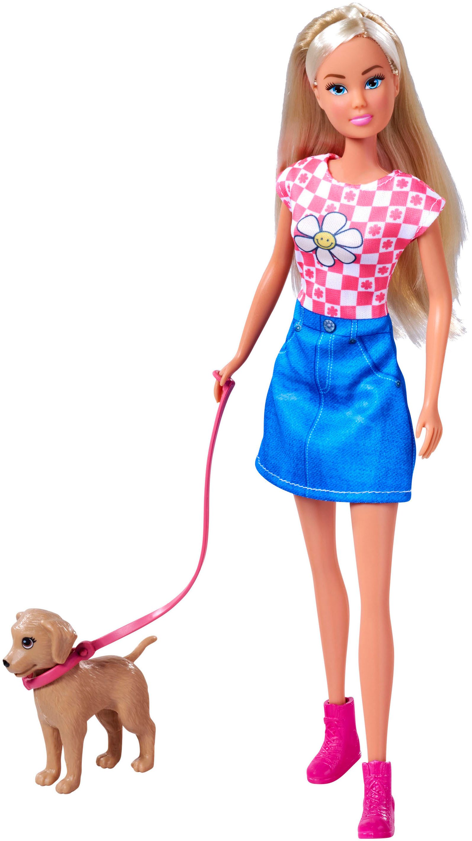 SIMBA Anziehpuppe Steffi Love, Dog Fun, mit Hund