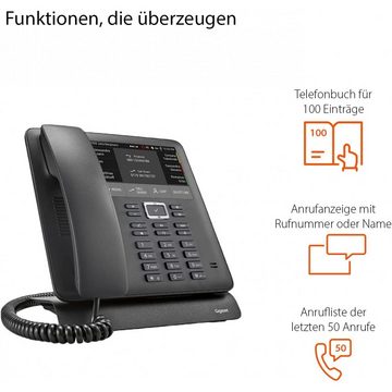 Gigaset PRO Maxwell 4 - VoIP Telefon - schnurgebunden - 4,3 Zoll - schwarz Kabelgebundenes Telefon