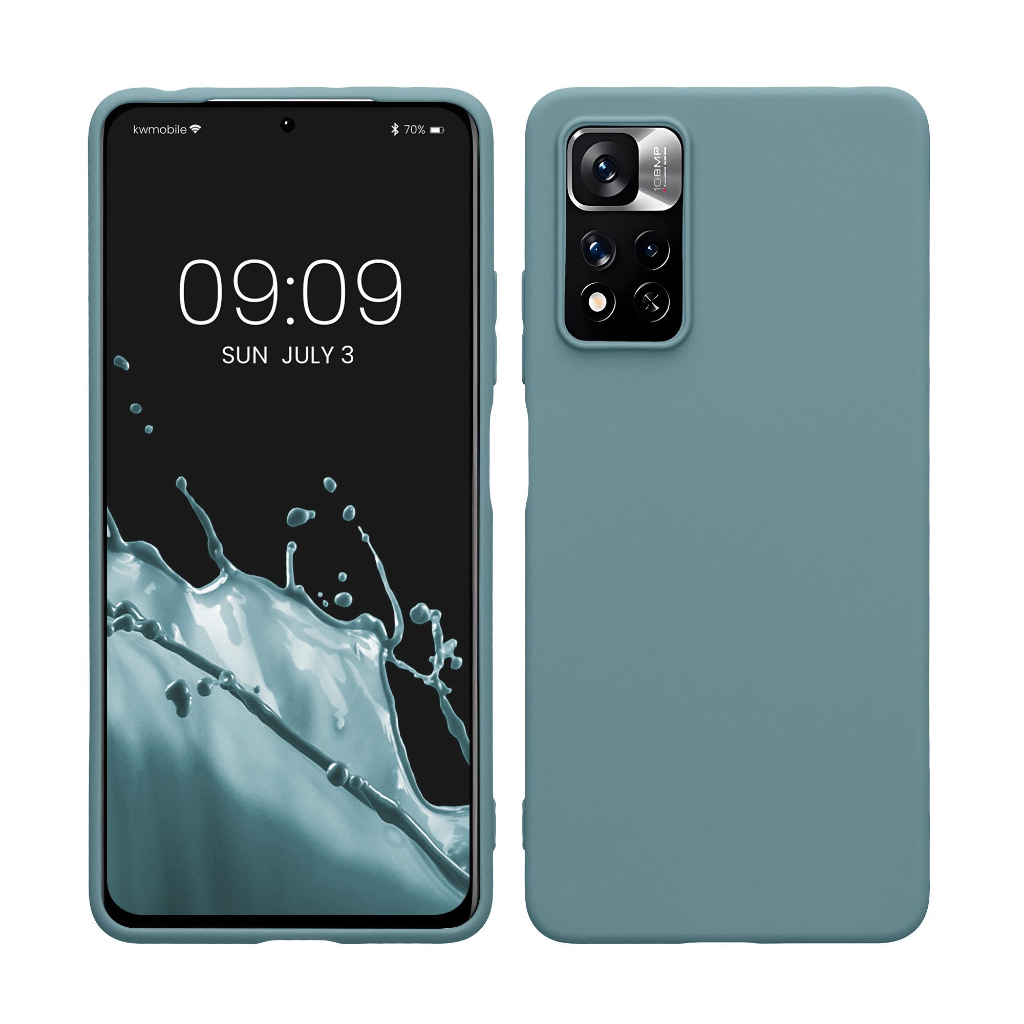 kwmobile Smartphone-Hülle Hülle für Xiaomi Redmi Note 11 Pro / (5G), Hülle Silikon - Soft Handyhülle - Handy Case Cover