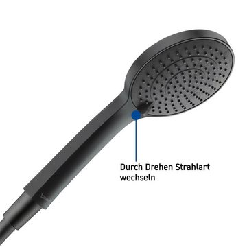 Duravit Duscharmatur Handbrause 3jet 110 Duschbrause Duschkopf Regendusche Silikonnoppen zur einfachen Reinigung