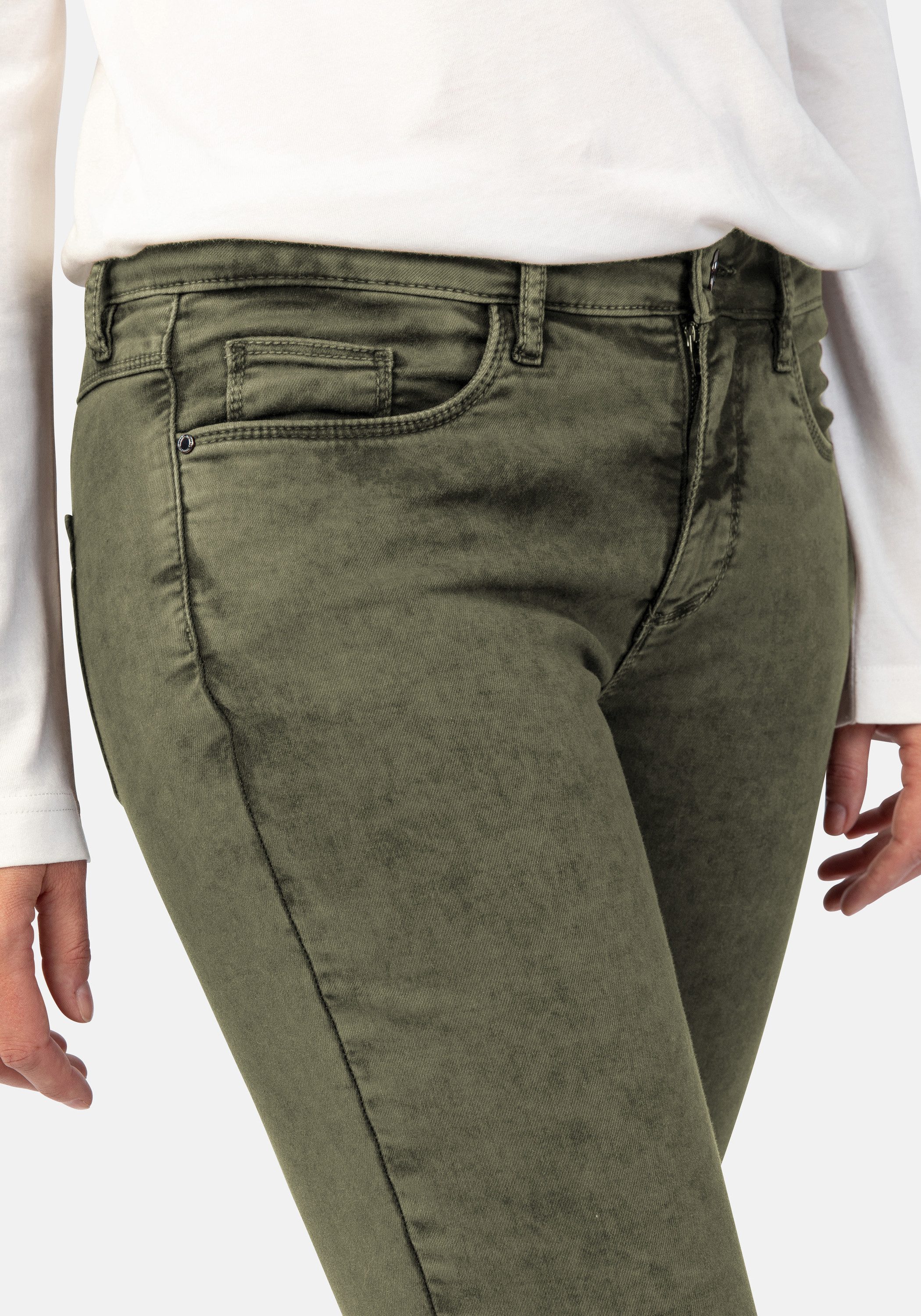 STOOKER WOMEN 5-Pocket-Jeans Florenz Colour autumn Slim Fit Jeans Slim Fit Casual Clean Wash Denim Jeans für Damen