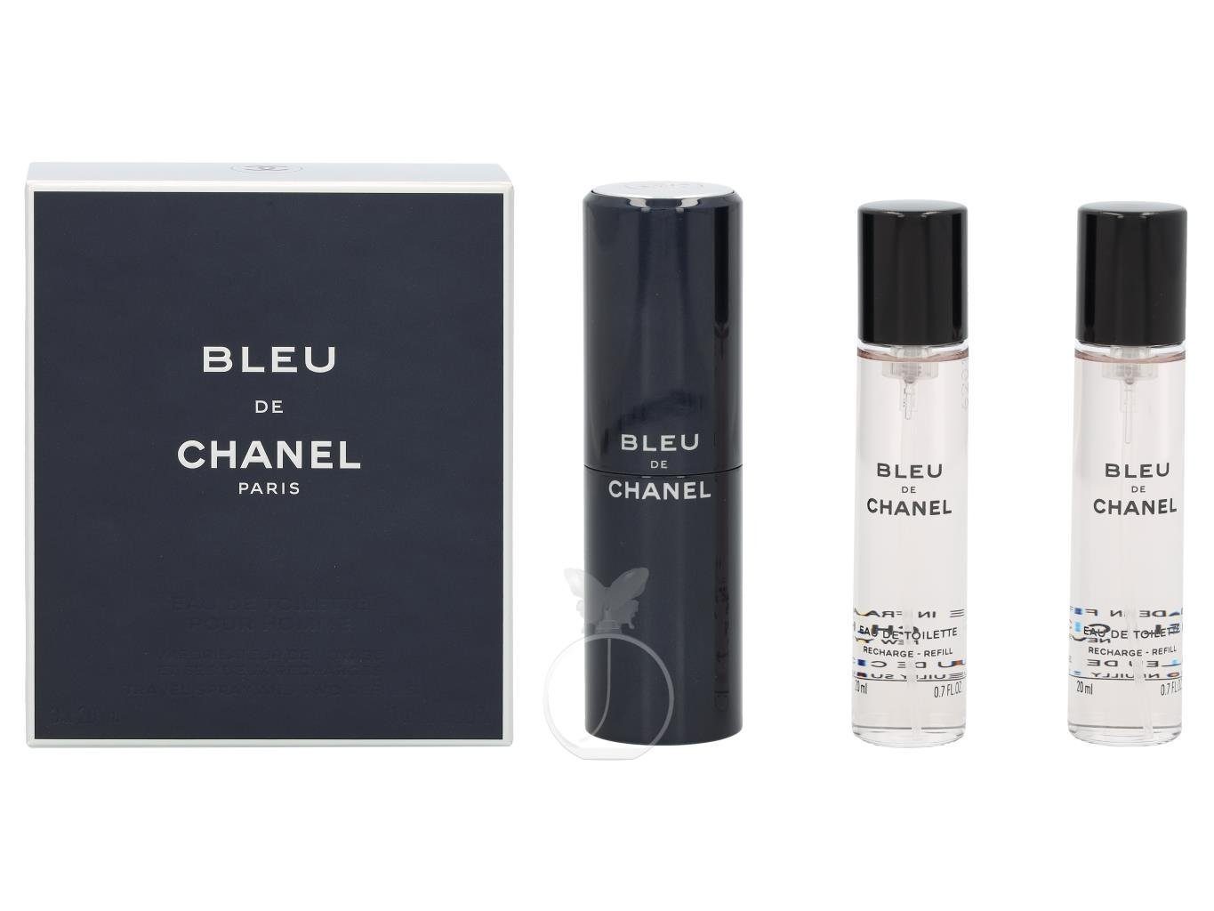 CHANEL Eau de Chanel Bleu 1-tlg. mit de de x Toilette Eau Chanel Toilette Zerstäuber, ml 20 3