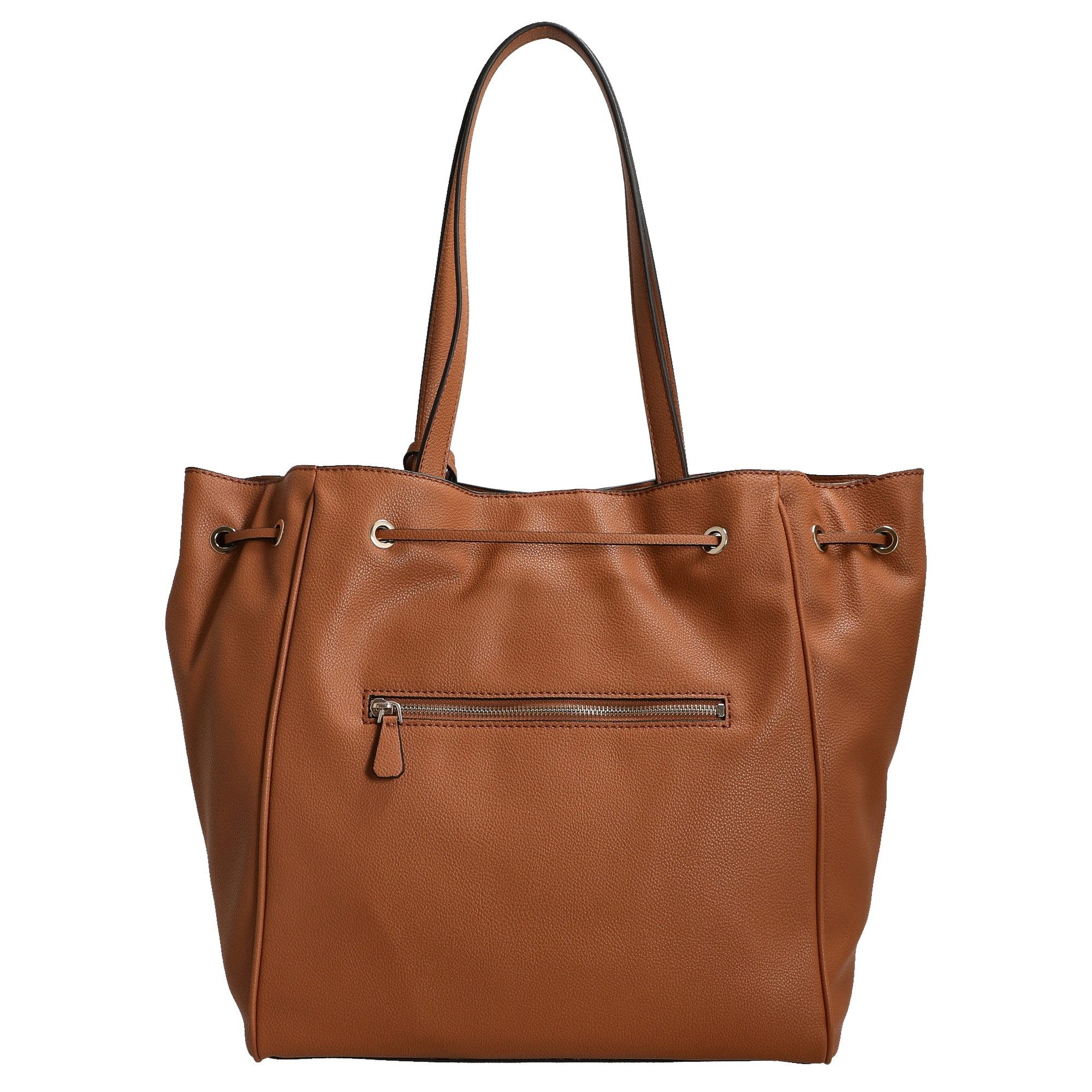 Guess Umhängetasche Calebra - Schultertasche 42 cm (cognac)