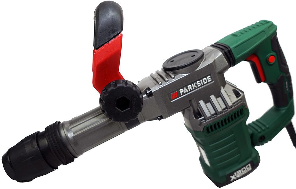 Parkside Abbruchhammer Bohrhammer PAH 1300, 1300 W, um 360° drehbar, für SDS-Max