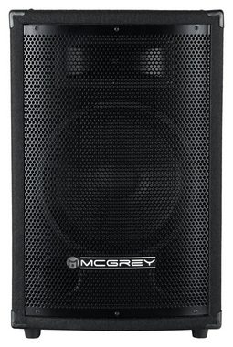 McGrey PA Komplettset DJ Anlage Party-Lautsprecher (Bluetooth, 400 W, Partyboxen 25cm (10 zoll) 2-Wege System - inkl. Endstufe)