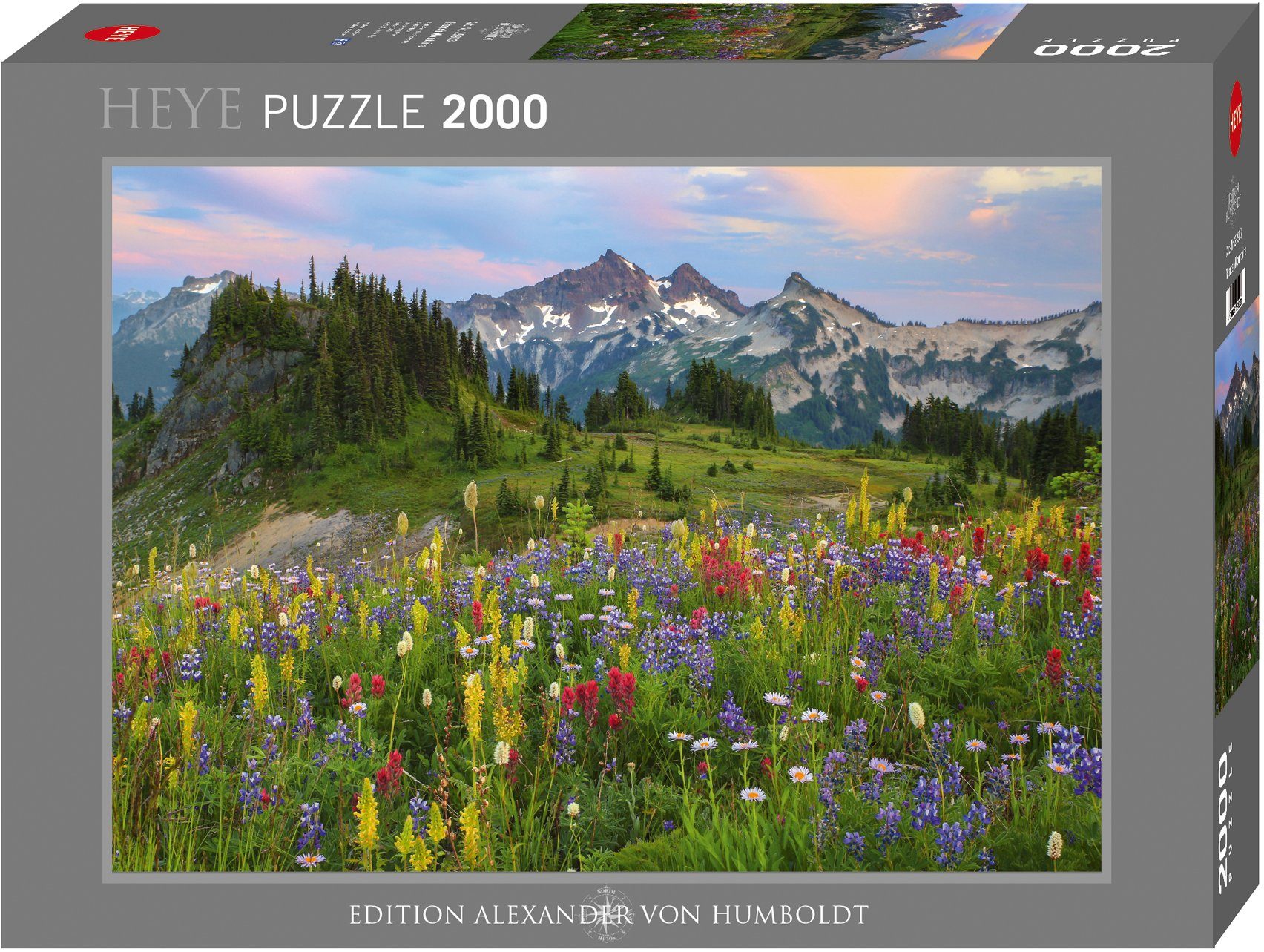 Puzzle in Mountains, HEYE Puzzleteile, 2000 Made Europe Tatoosh