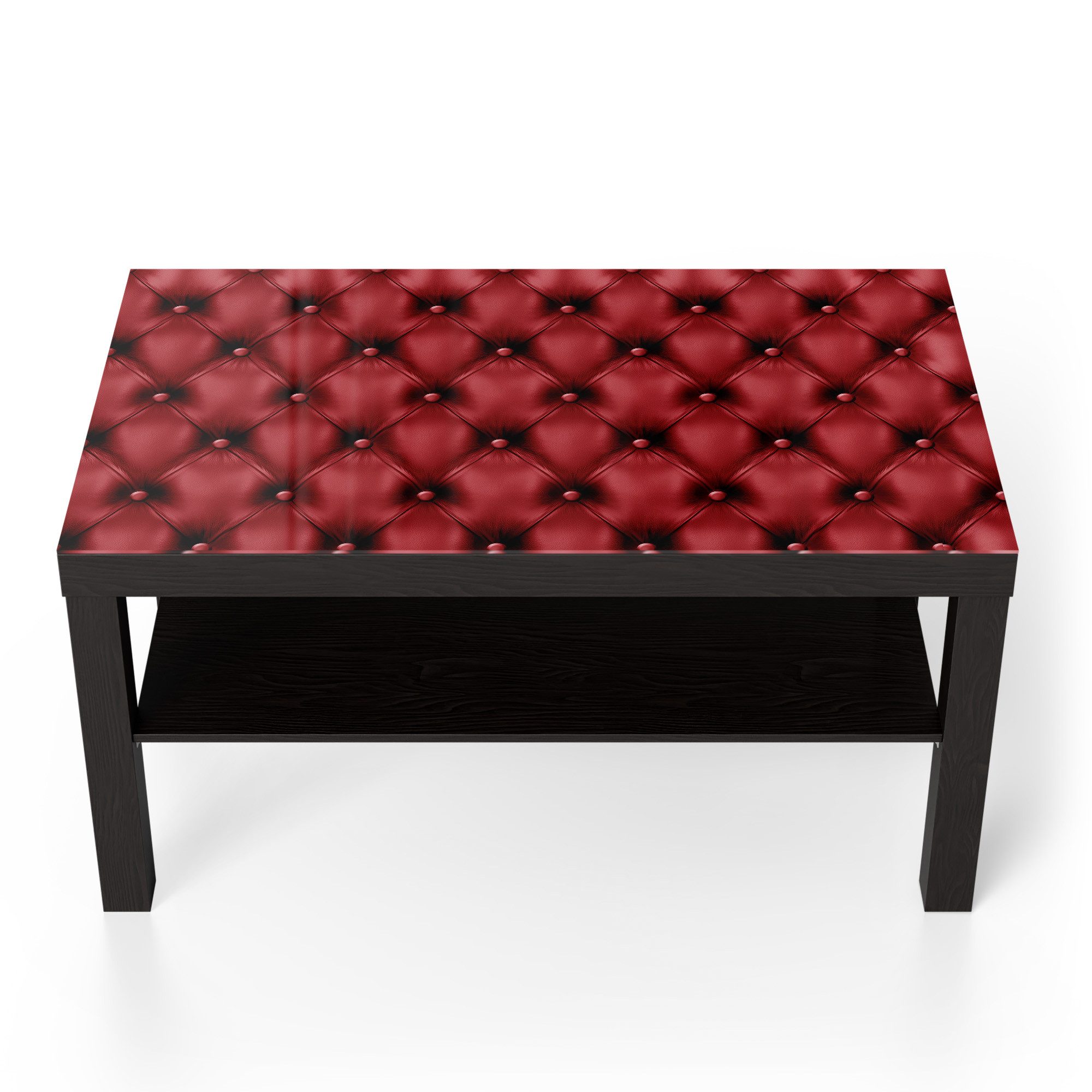 DEQORI Couchtisch 'Rote Eleganz', Glas Beistelltisch Glastisch modern günstig online kaufen