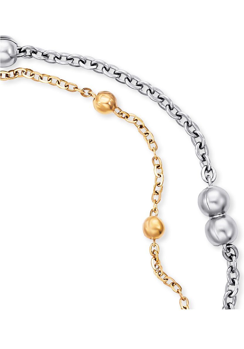 Engelsrufer Fußkette Moonlight Twin Bicolor