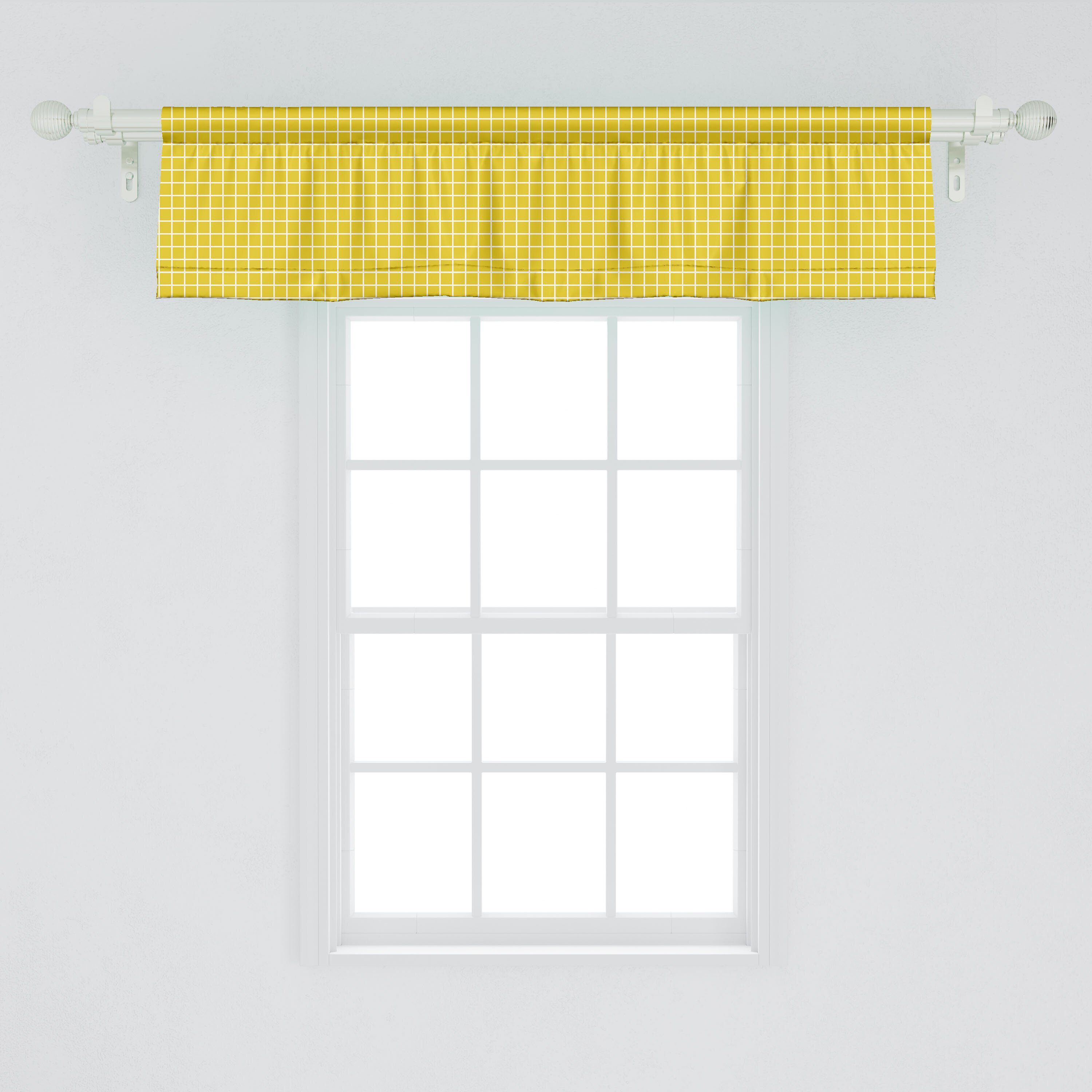 Abstrakt Vorhang Stangentasche, Größe Schlafzimmer Microfaser, Dekor Abakuhaus, Scheibengardine Volant Symmetry für Cubes mit Gleiche Küche