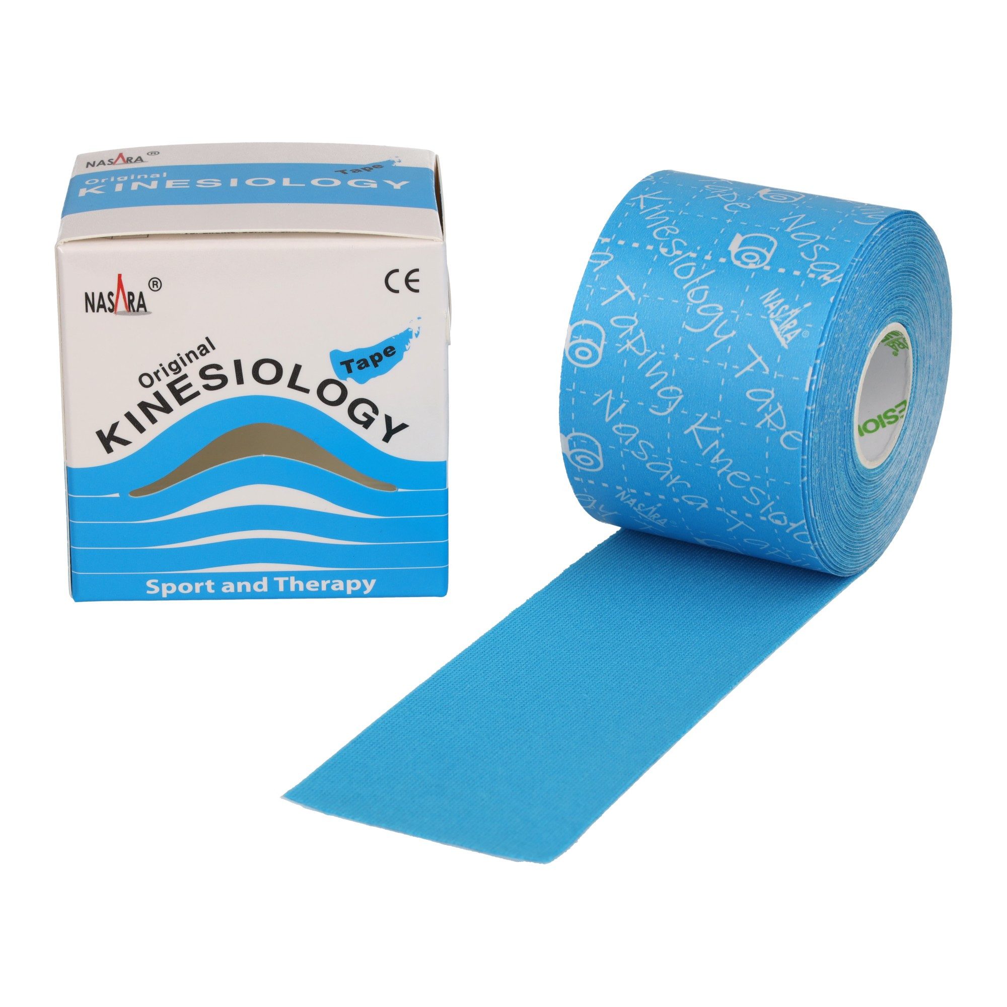 NASARA Kinesiologie-Tape 5cm x 5m 12 Farben