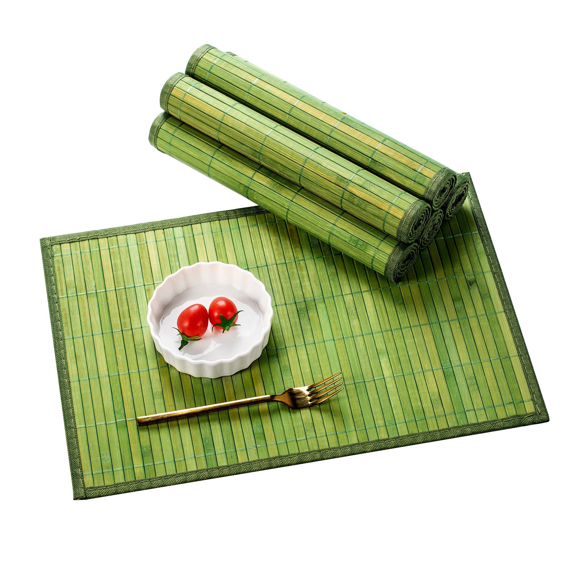 Platzset, LOVECASA, (Set, 6-St), 6 teilige Platzsets aus Bambus