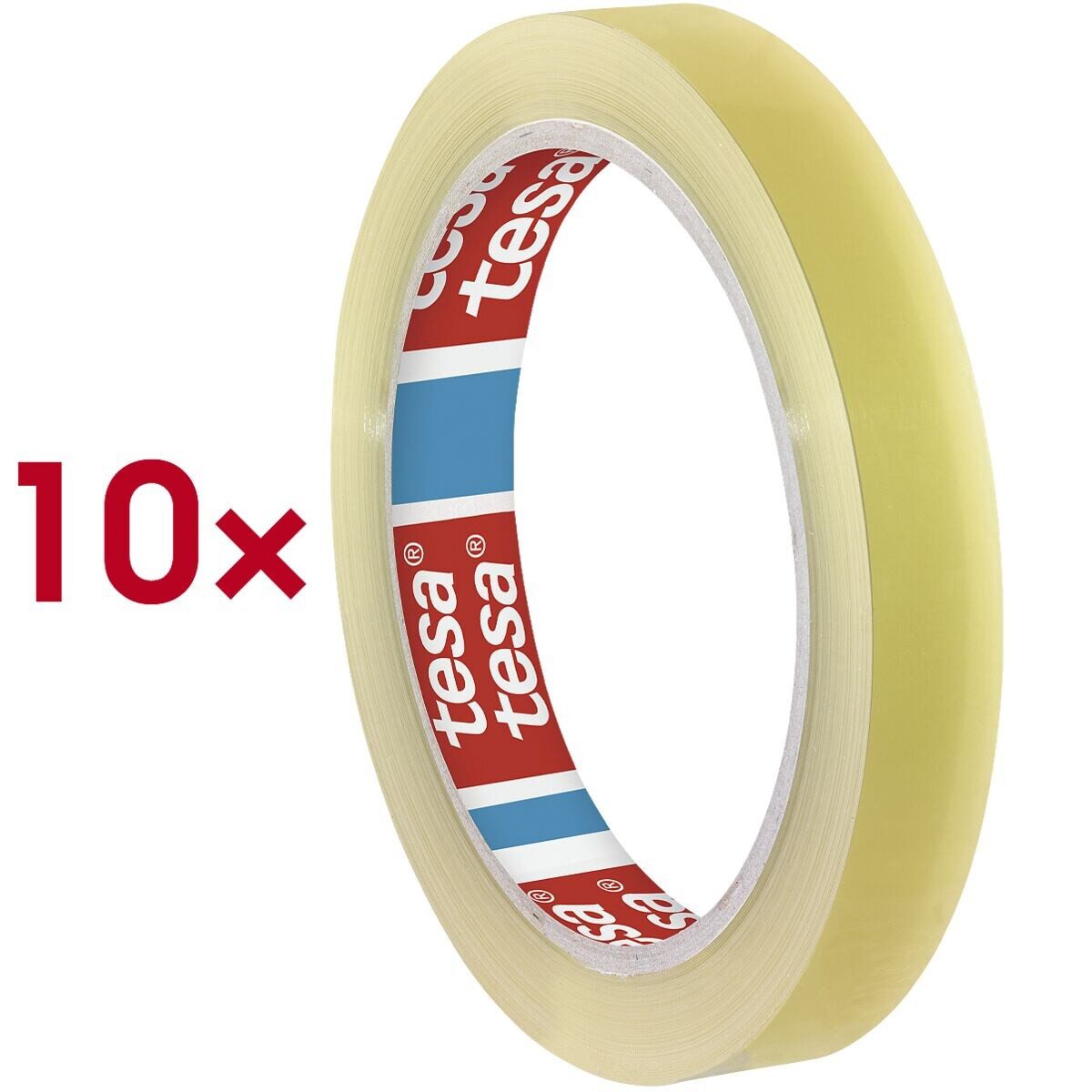 tesa Klebeband FILM (10-St) 15 mm/66 m, transparent & klebstark