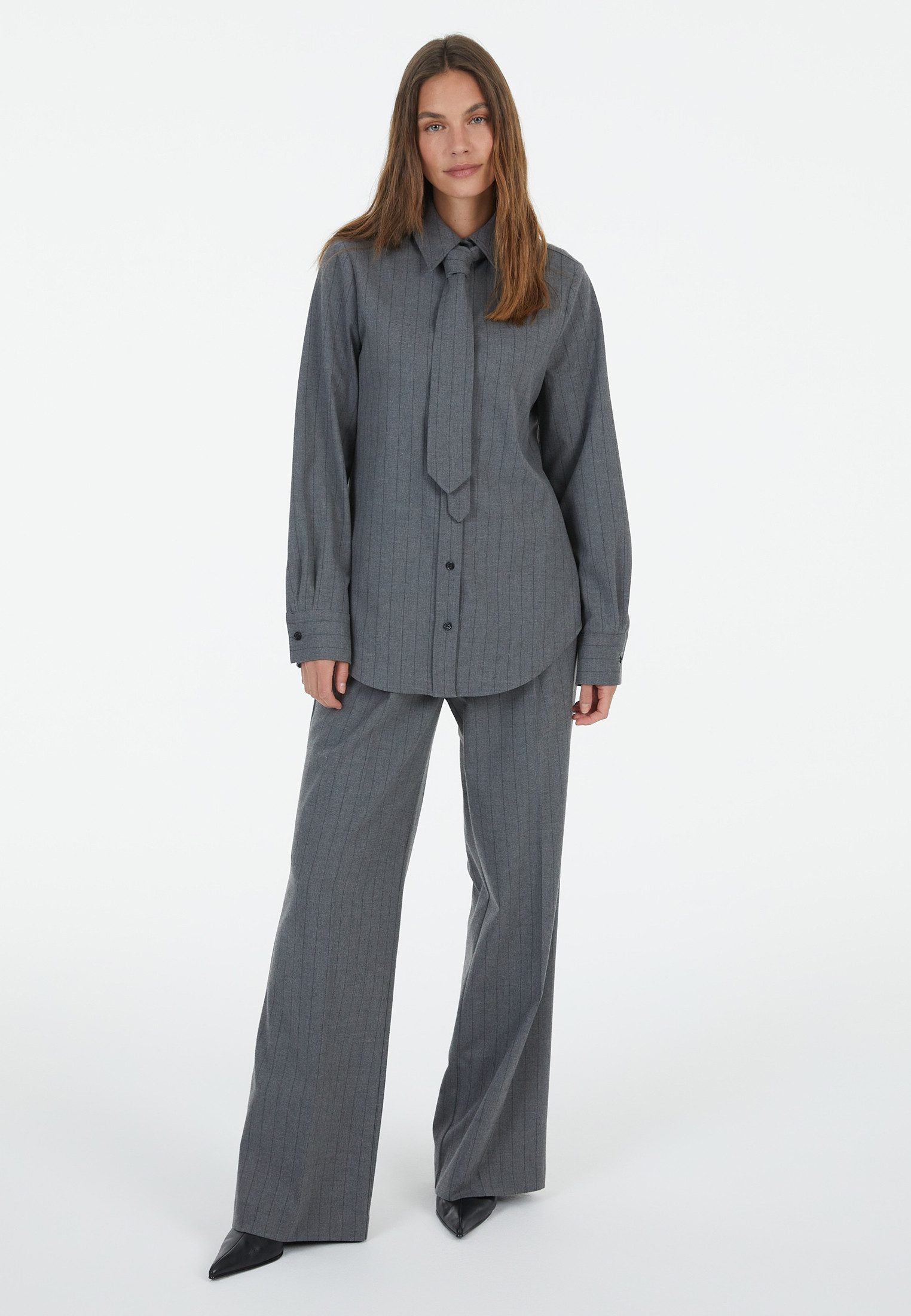 MARC AUREL Langarmbluse und Krawatte günstig online kaufen