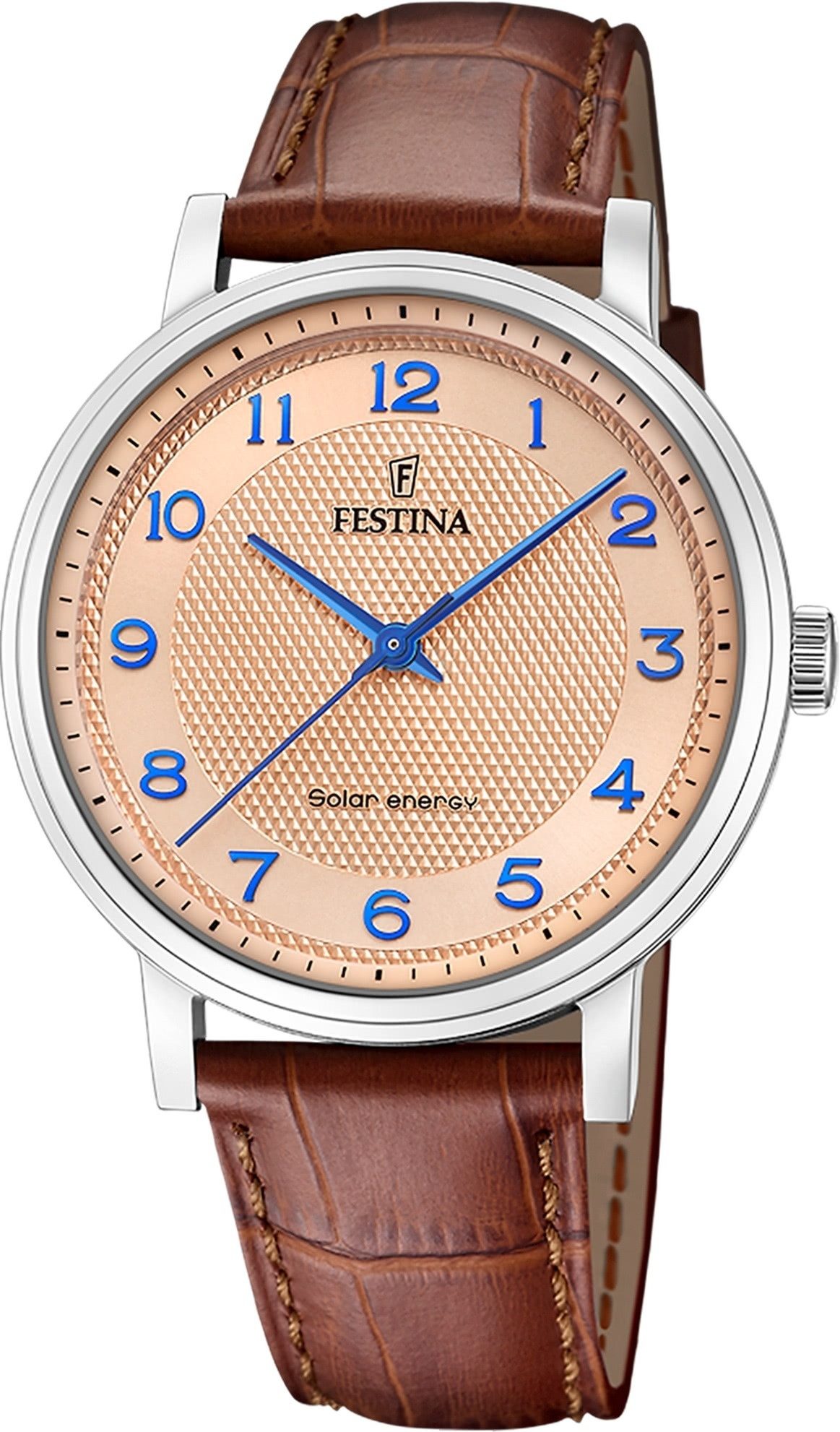 Solaruhr Festina Herrenuhr Leder braun Festina