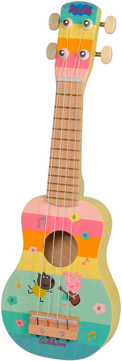 Eichhorn Spiel-Gitarre Peppa Pig Holz Ukulele 43cm
