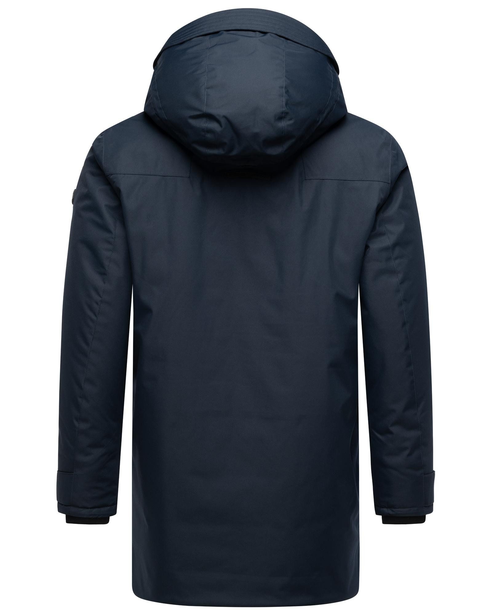 Stone Harbour Wintermantel Netaan XX Herren Kurzmantel mit kuscheliger Kapuze