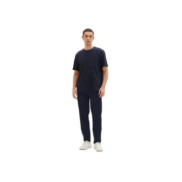 TOM TAILOR Chinos blau regular (1-tlg., pflegeleicht)