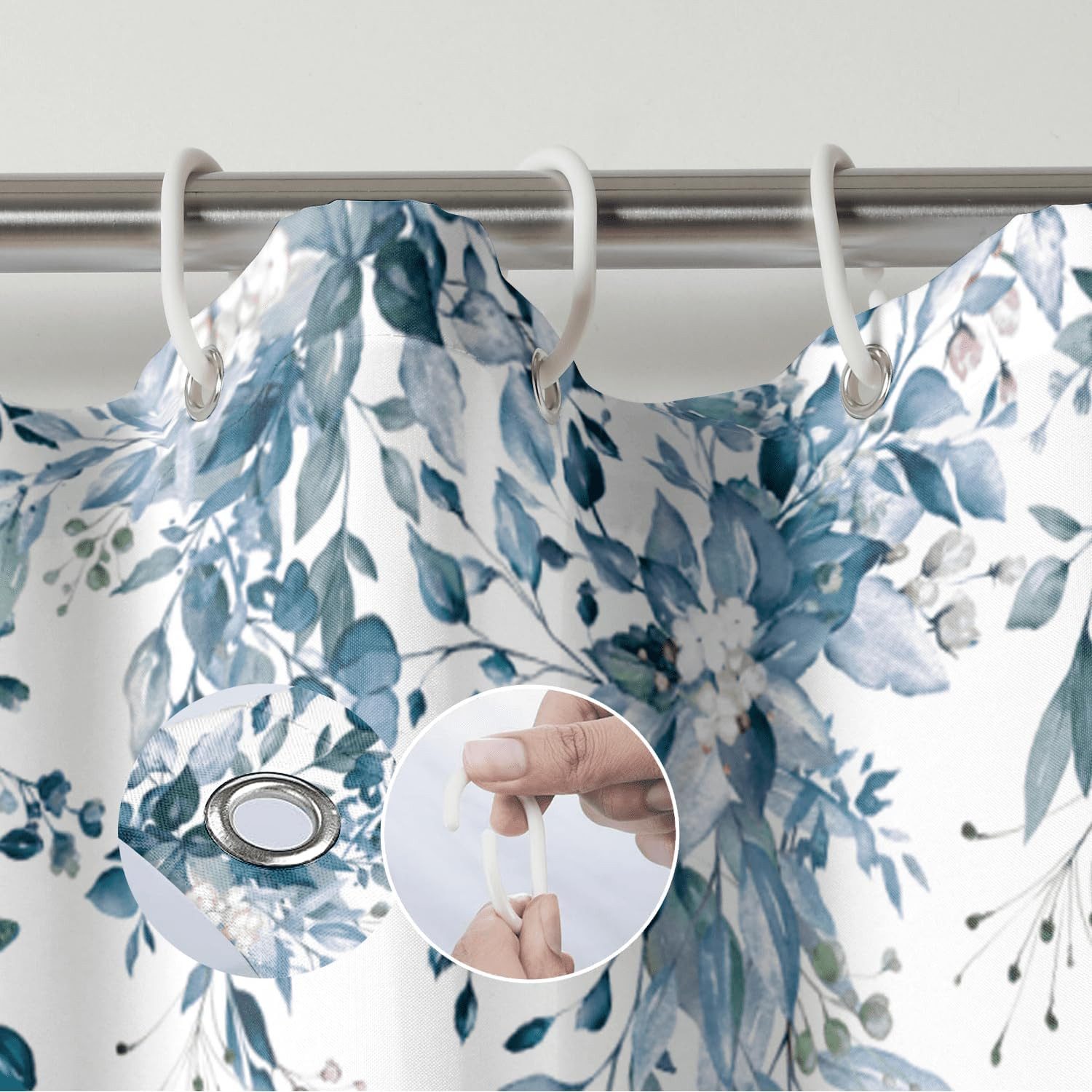 M&W DAS DESIGN Duschvorhang Shower curtains Anti schimmel Waschbar 180x200 Breite 180 cm – Bild 3 von 5