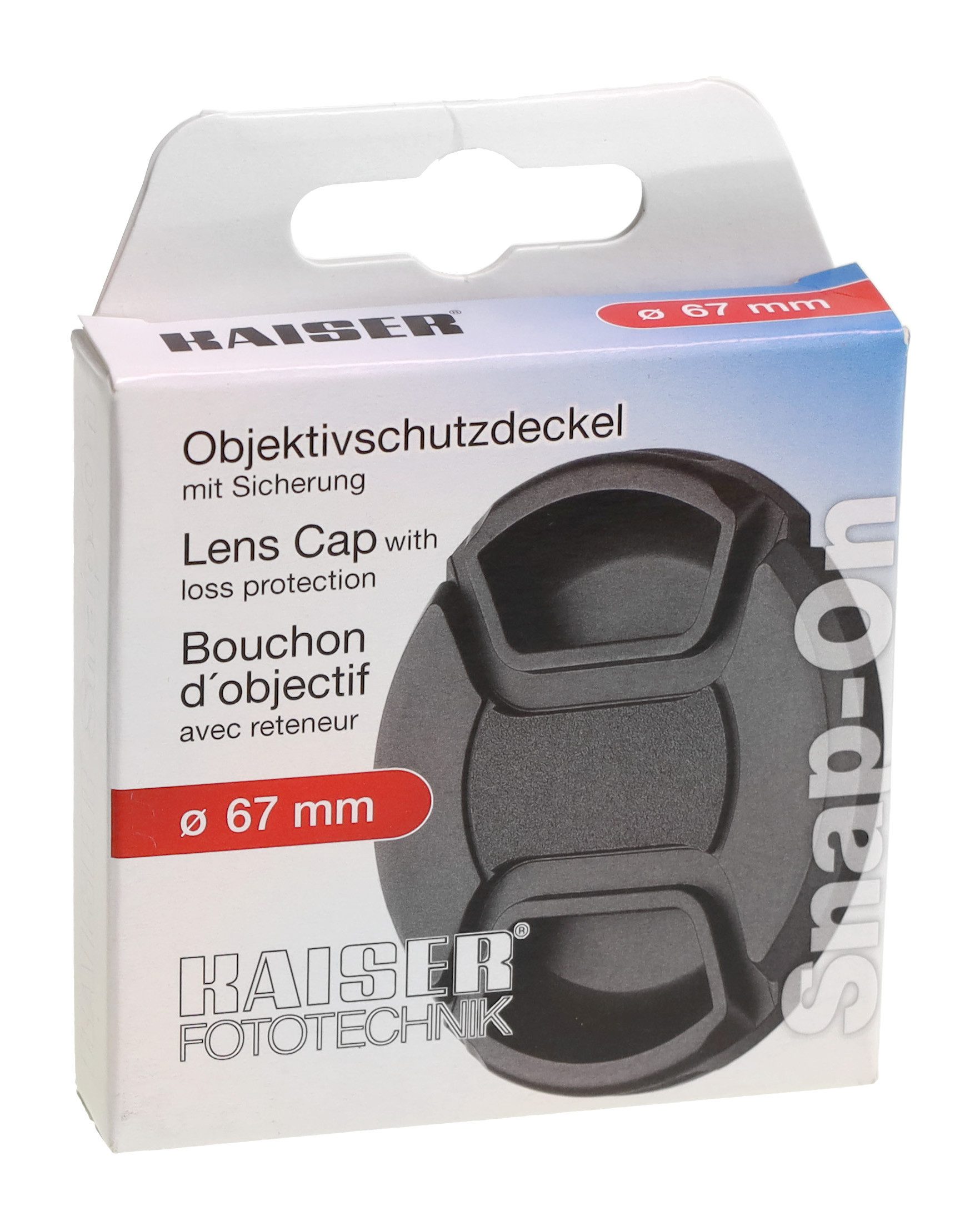 Objektivdeckel Kaiser 6838 Objektivdeckel Snap-On 67mm