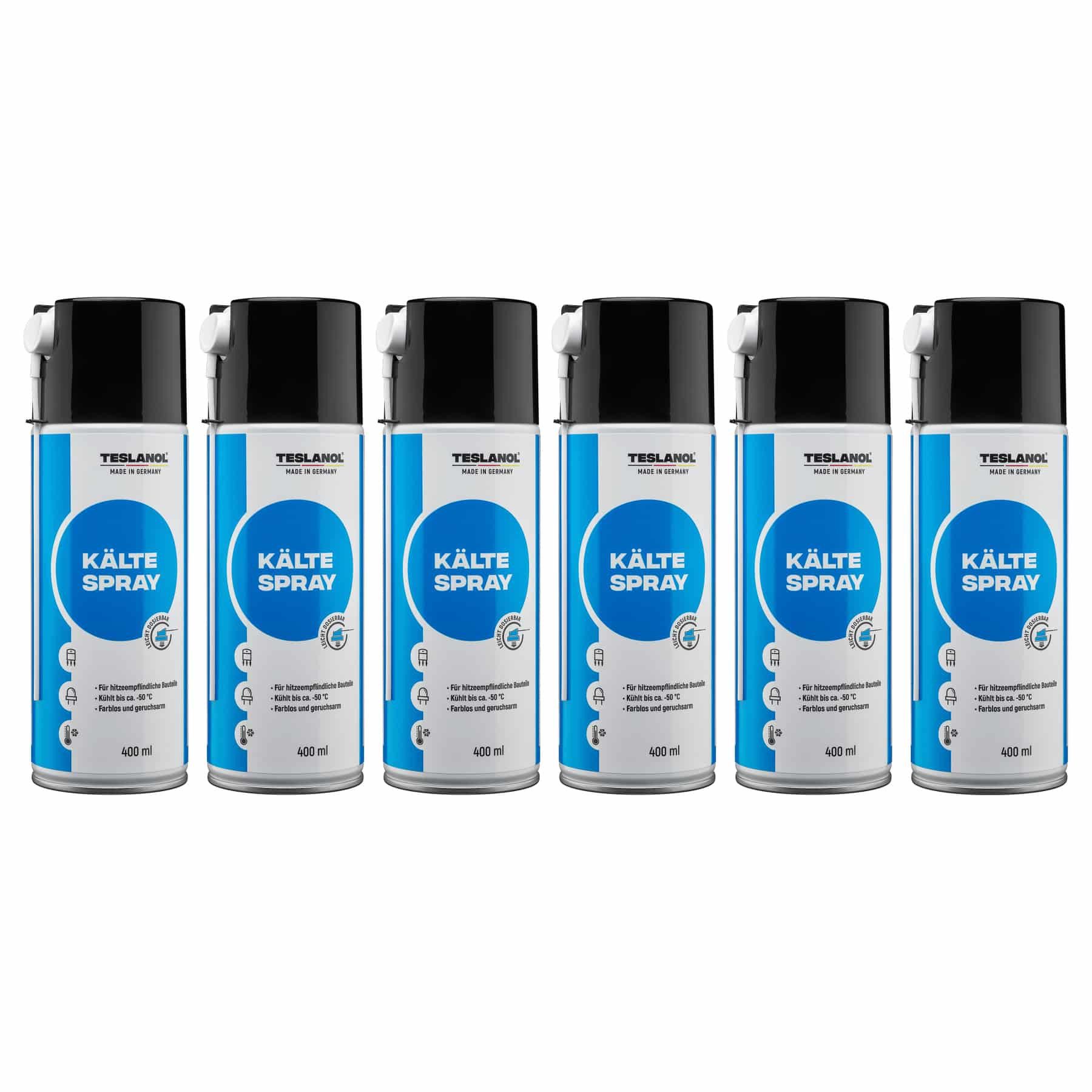 teslanol Kältemittel TESLANOL 26034 Kältespray T71, 400 ml, 6 Stück