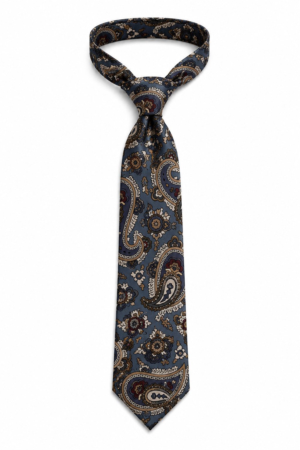 Prince Bowtie Krawatte - Krawatte 7cm - Wollkrawatte mit Paisley Muster