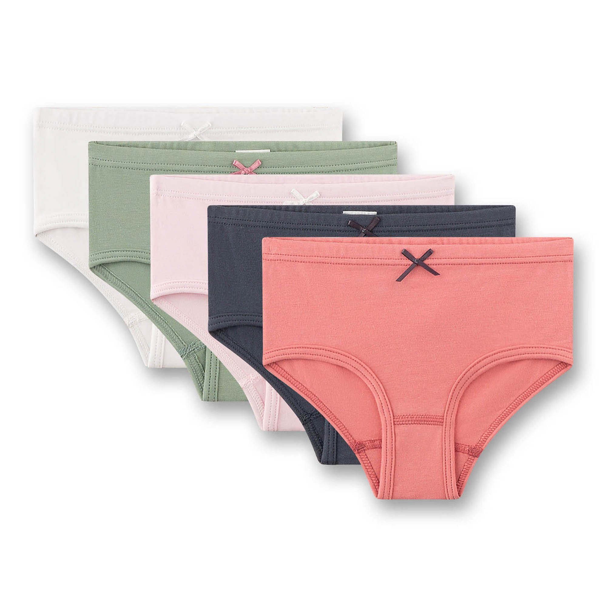 Sanetta Slip Mädchen Slip 5er Pack Baumwollmischung Hipslip 5P (Packung, 5er Pack)